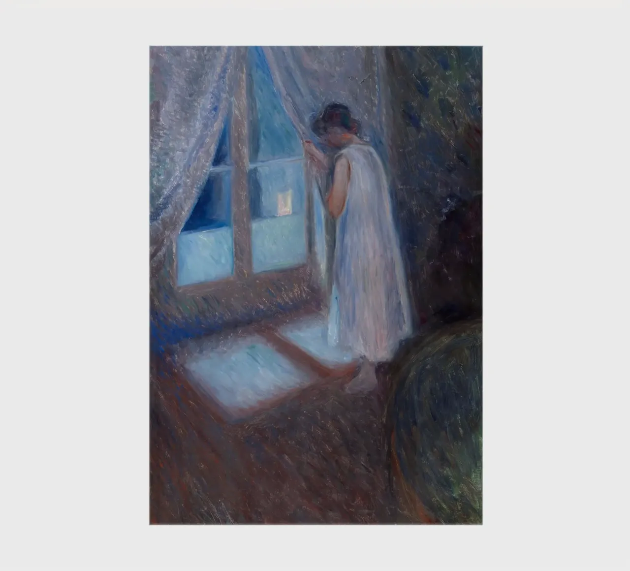 Edvard Munch - The Girl By The Window notebook by Timeless Artworks
