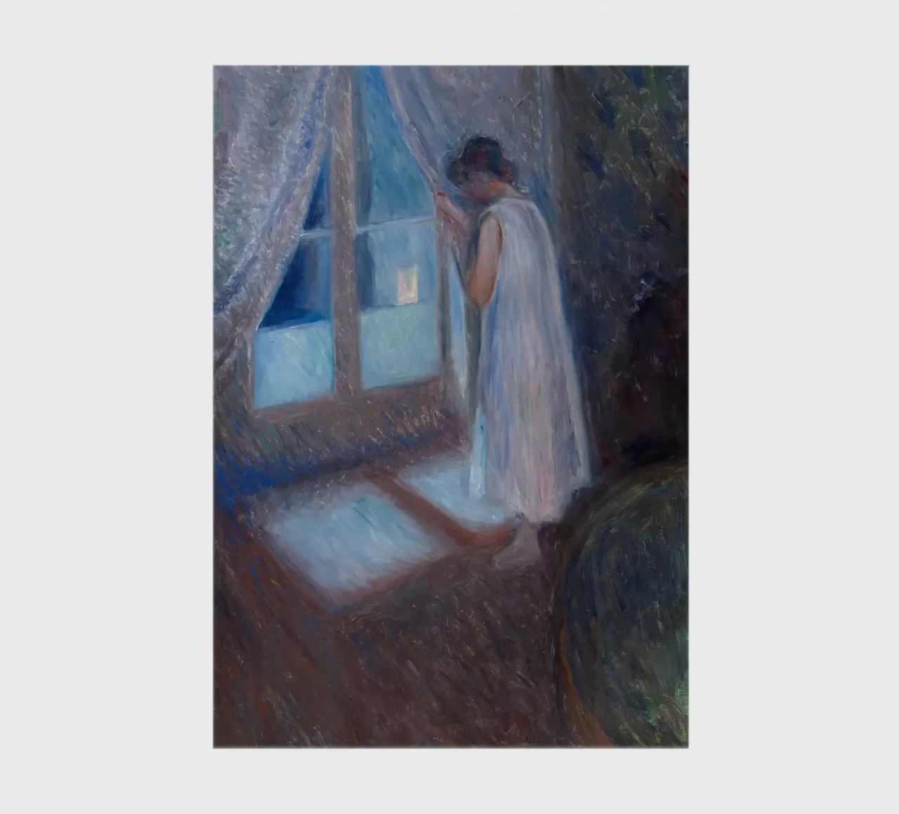Edvard Munch - The Girl By The Window notebook by Timeless Artworks