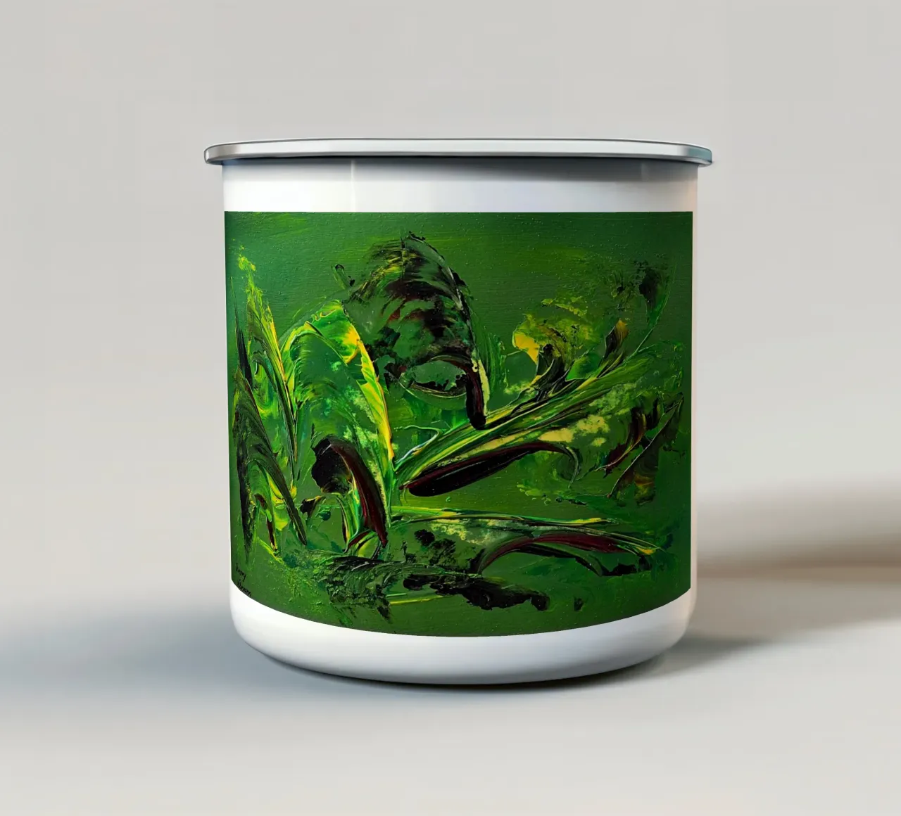 IDEAL GIFT 147 tazza in smalto da Thierry Vobmann Abstract painting