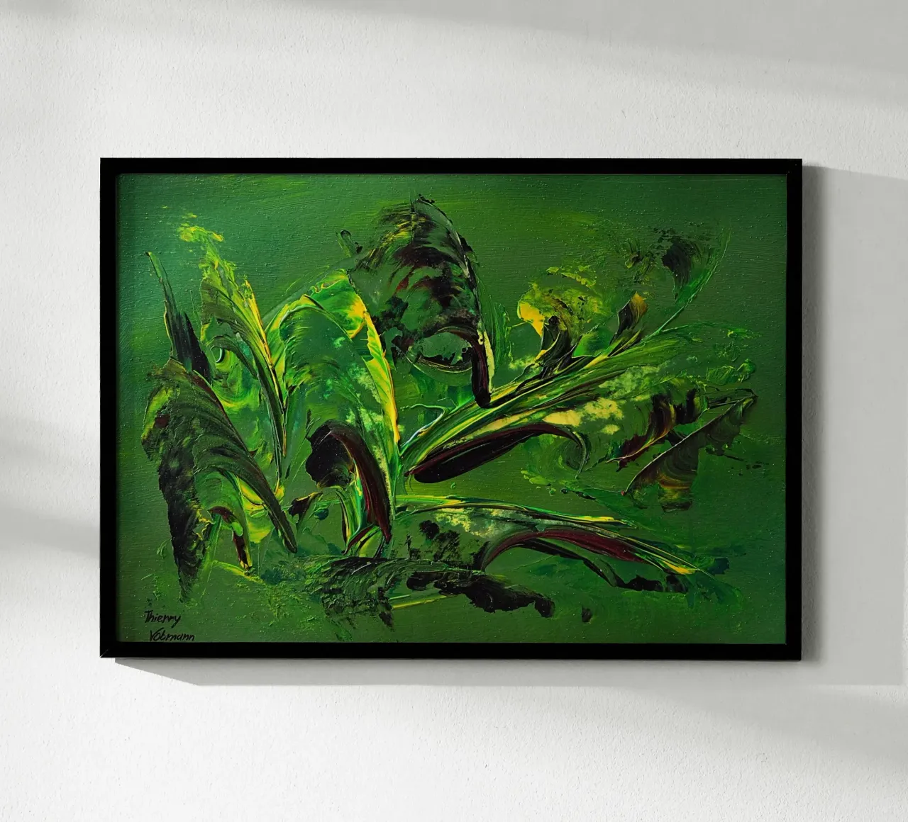 IDEAL GIFT 147 poster con telaio in legno da Thierry Vobmann Abstract painting