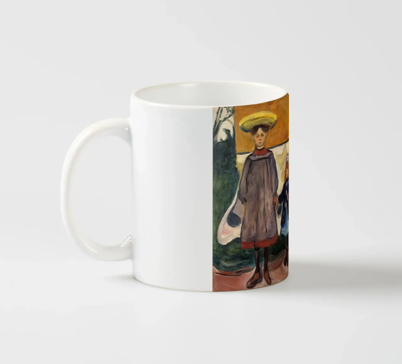 Edvard Munch - Quattro ragazze ad Asgardstrand tazza in ceramica da Timeless Artworks
