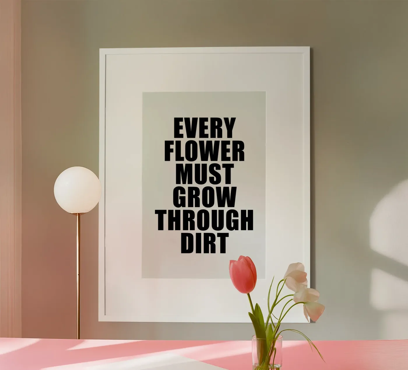 Flower Poster von Mottos by Sinan Saydik