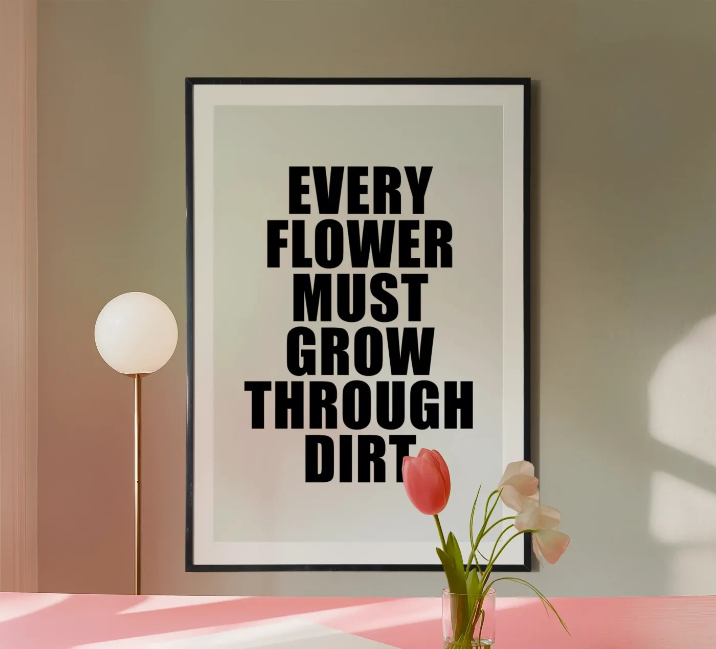 Flower Poster von Mottos by Sinan Saydik