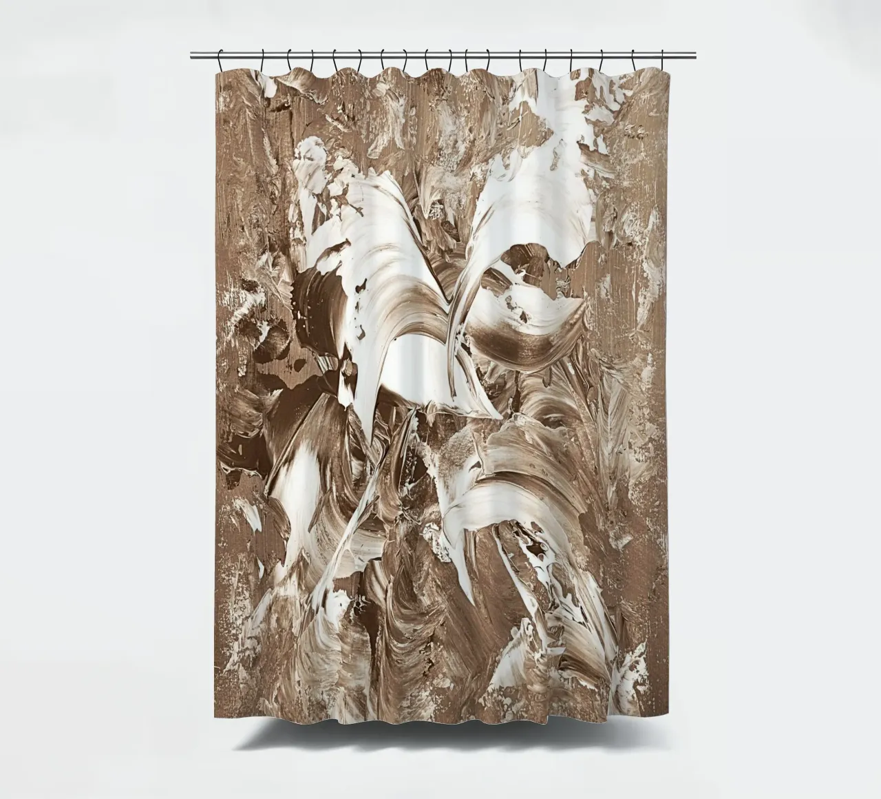 SEPIA 22 douchegordijn van Thierry Vobmann Abstract painting