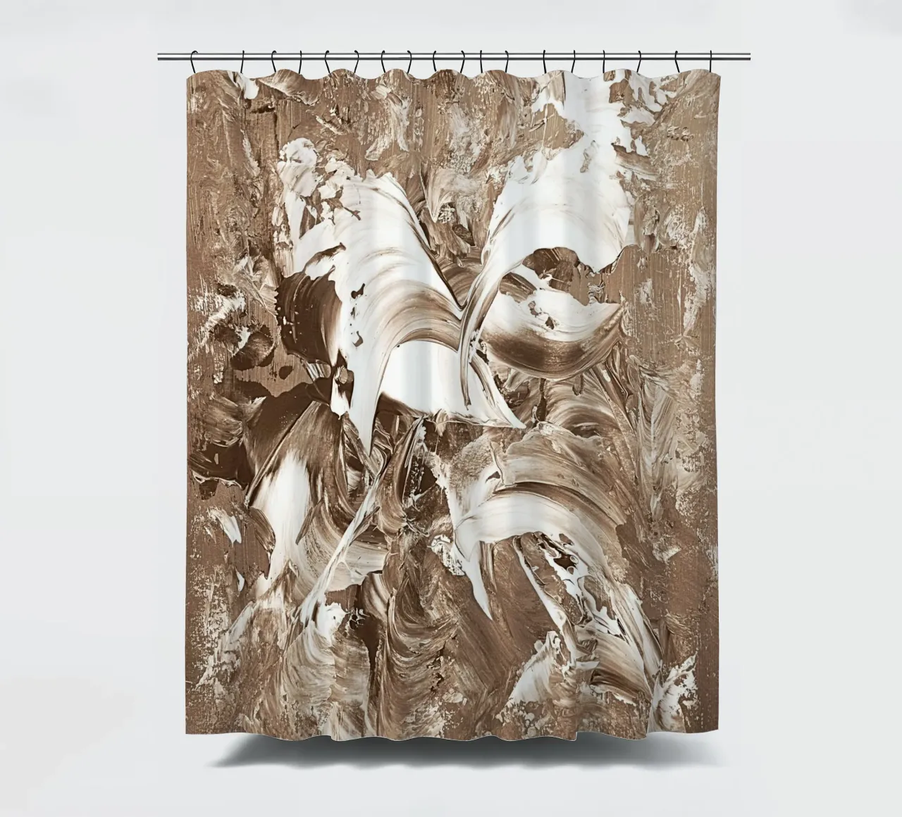 SEPIA 22 douchegordijn van Thierry Vobmann Abstract painting