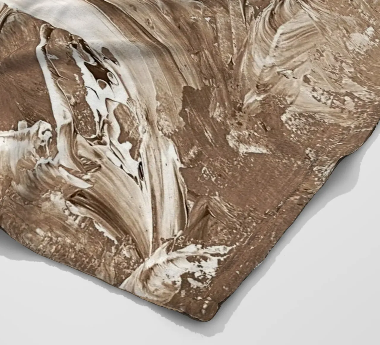 SEPIA 22 fleece blanket by Thierry Vobmann Abstract painting