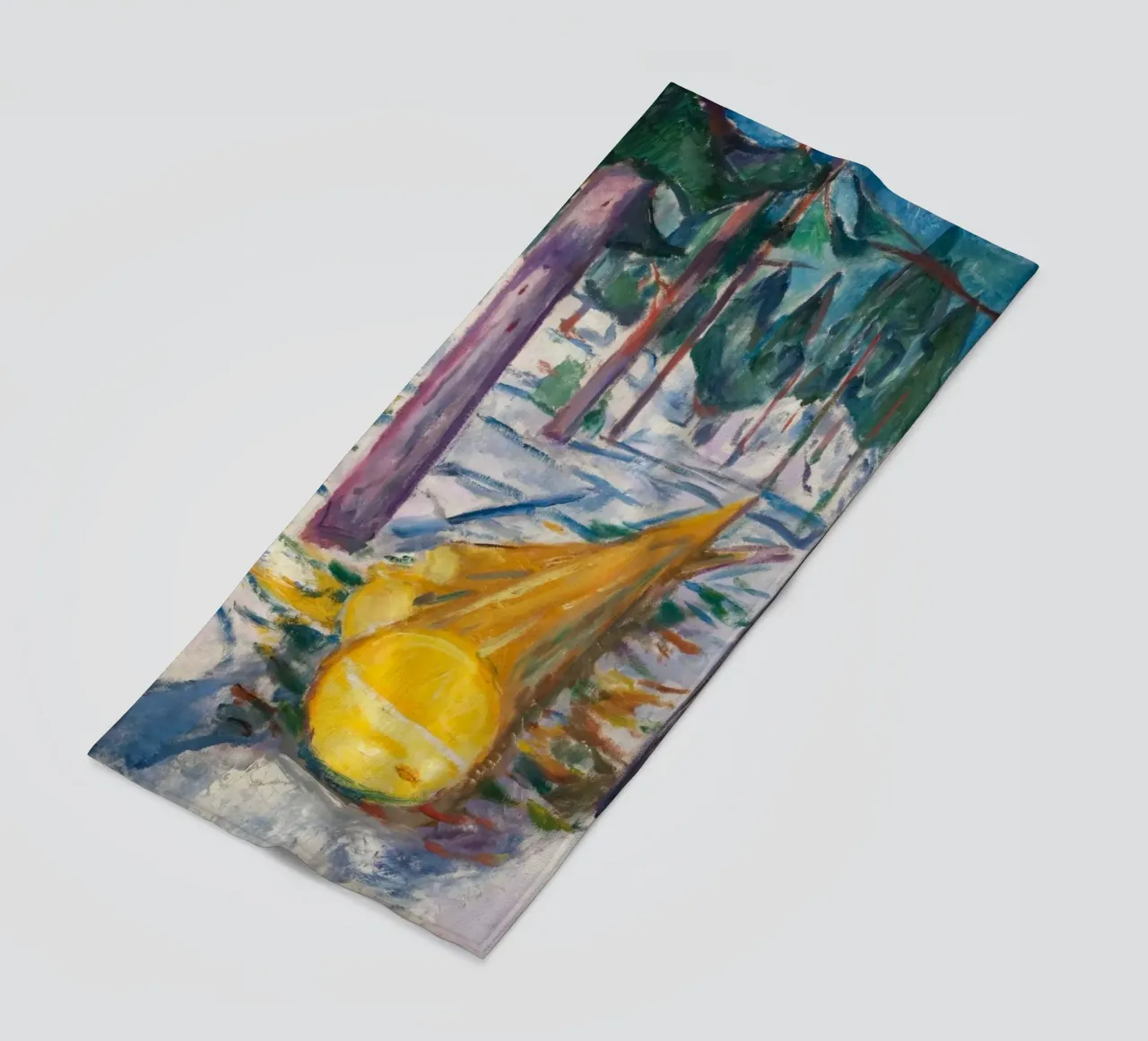 Edvard Munch - Il ceppo giallo telo mare da Timeless Artworks