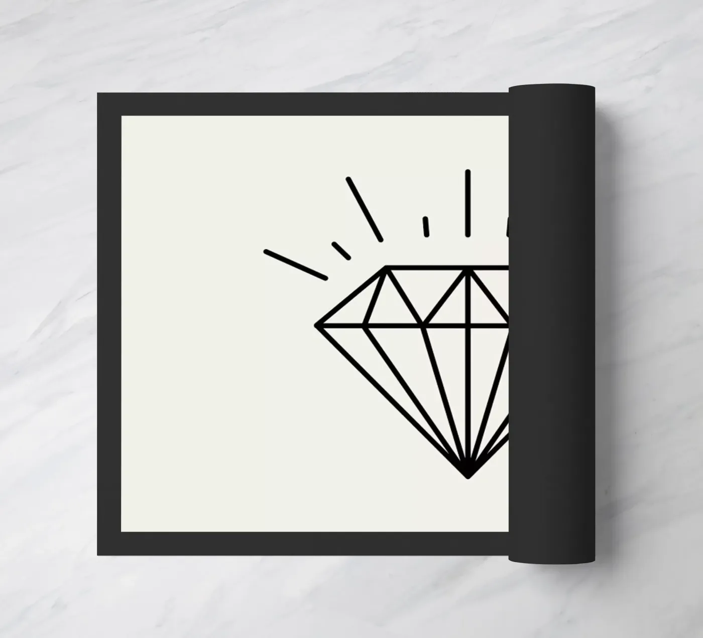 Diamond doormat by JaySan Studio