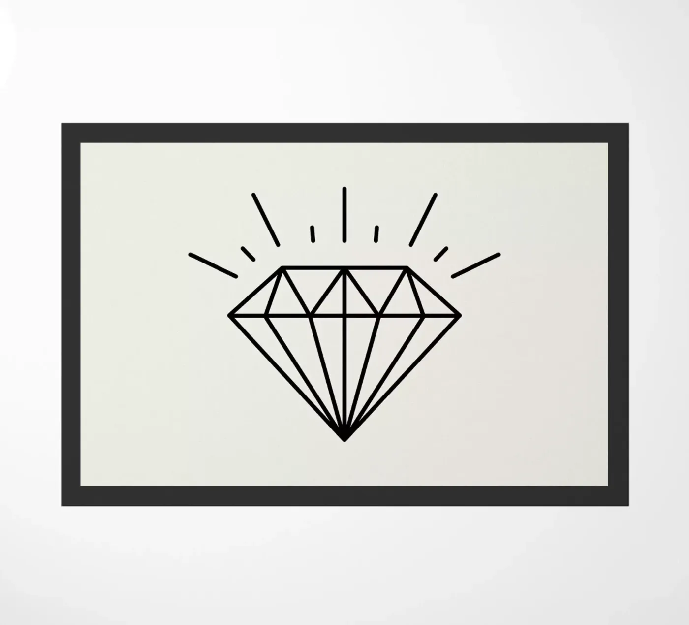 Diamond doormat by JaySan Studio