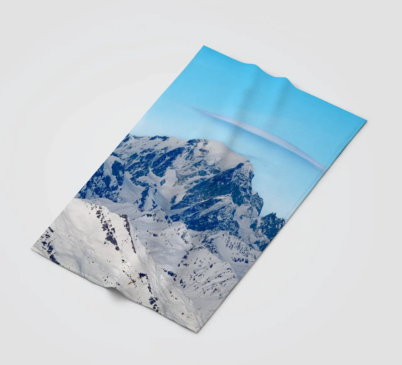 Aerial view of Skiing area of Paradiski, La Plagne, France coperta in pile da anderm
