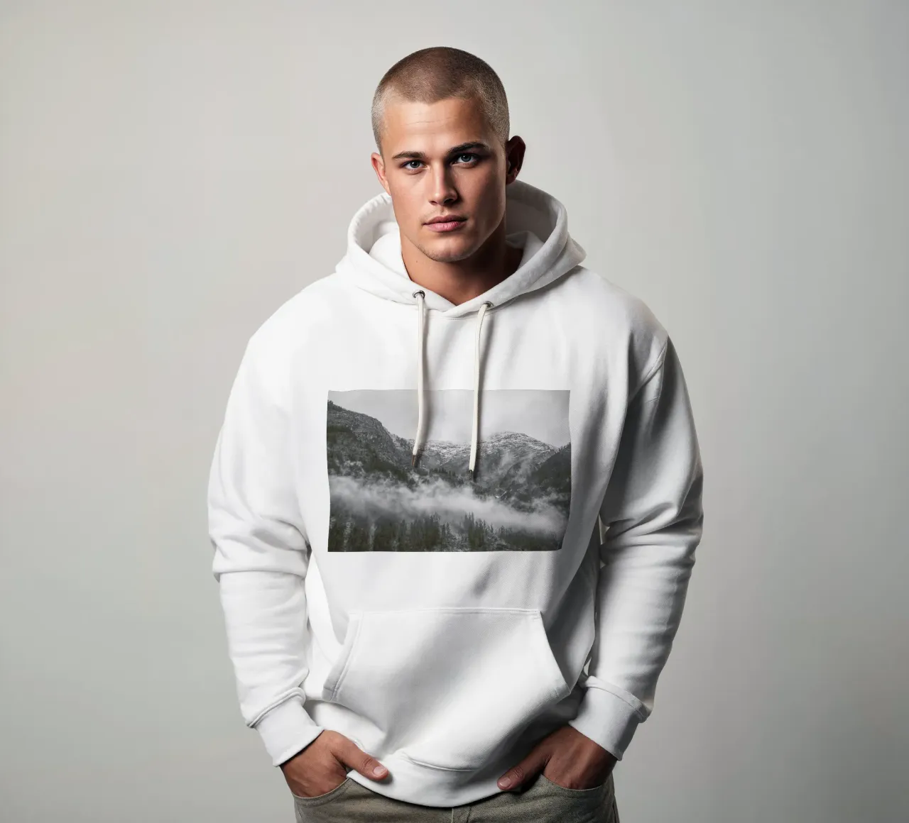 Moody Clouds 2 felpa con cappuccio da Nur Mut