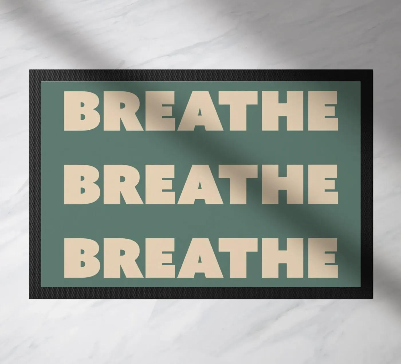 Respirare Testo ripetuto zerbino da Paigaam Studio