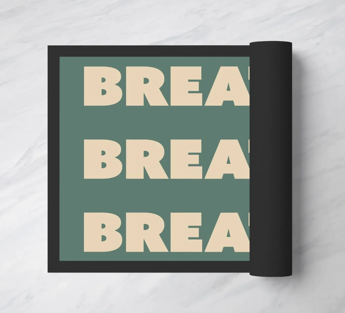 Respirare Testo ripetuto zerbino da Paigaam Studio