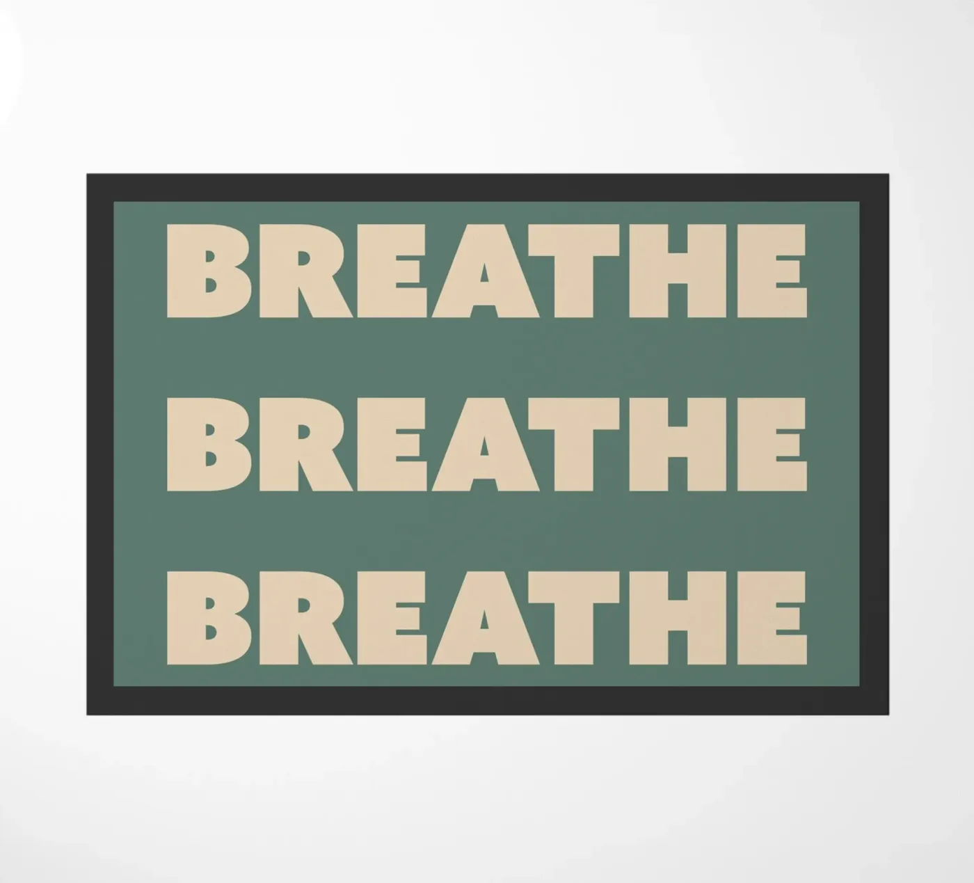 Respirare Testo ripetuto zerbino da Paigaam Studio