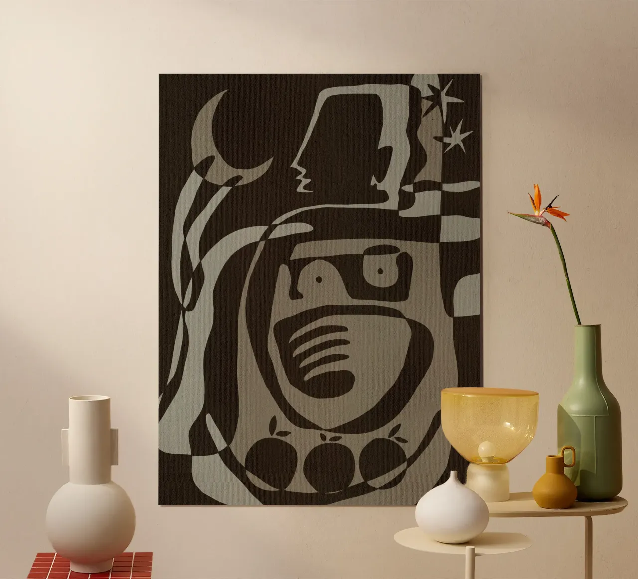 Soil and Spirit 2 poster con telaio in plastica da Shatha Al Dafai