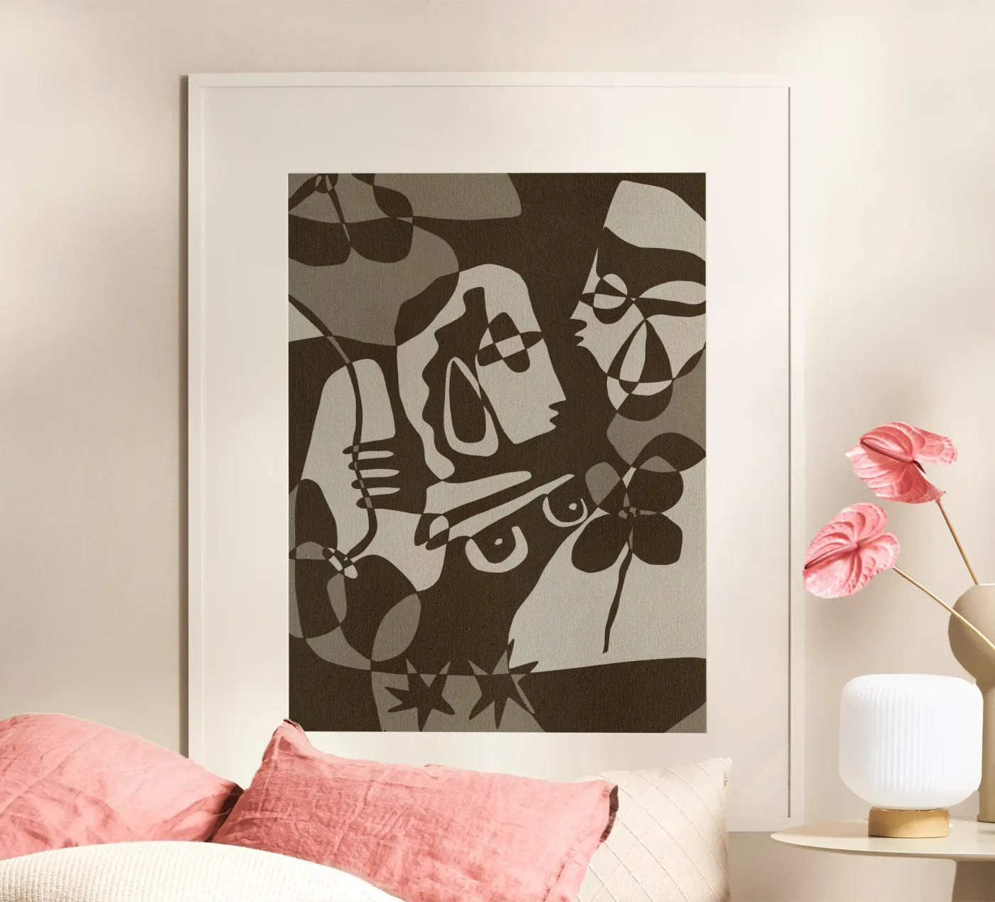 Subtle Ties 8 Poster von Shatha Al Dafai