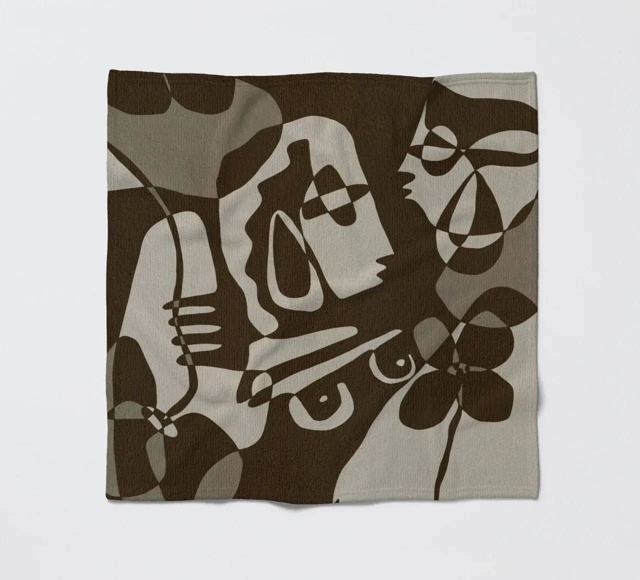 Subtle Ties 8 coperta in pile da Shatha Al Dafai