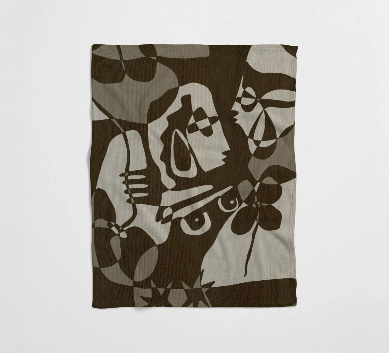 Subtle Ties 8 coperta in pile da Shatha Al Dafai