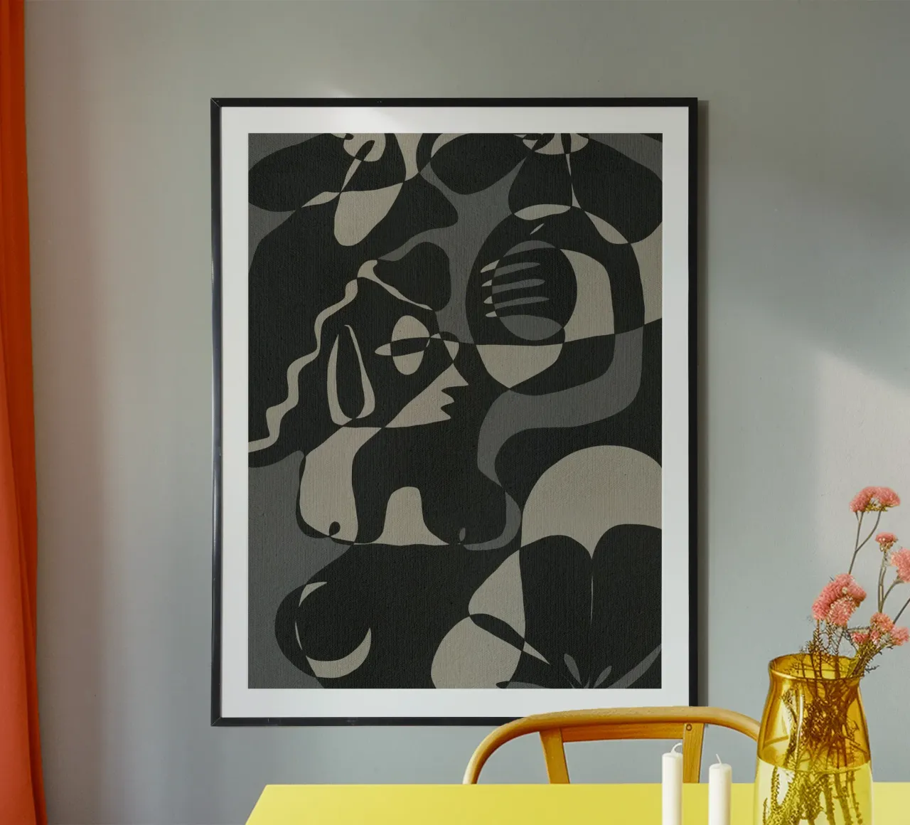 Subtle Ties 7 poster van Shatha Al Dafai