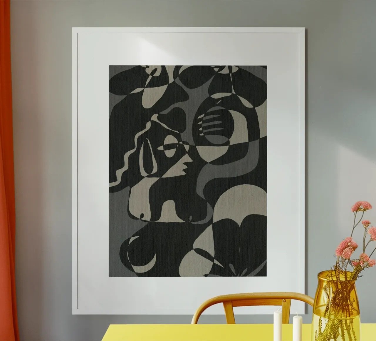 Subtle Ties 7 poster van Shatha Al Dafai