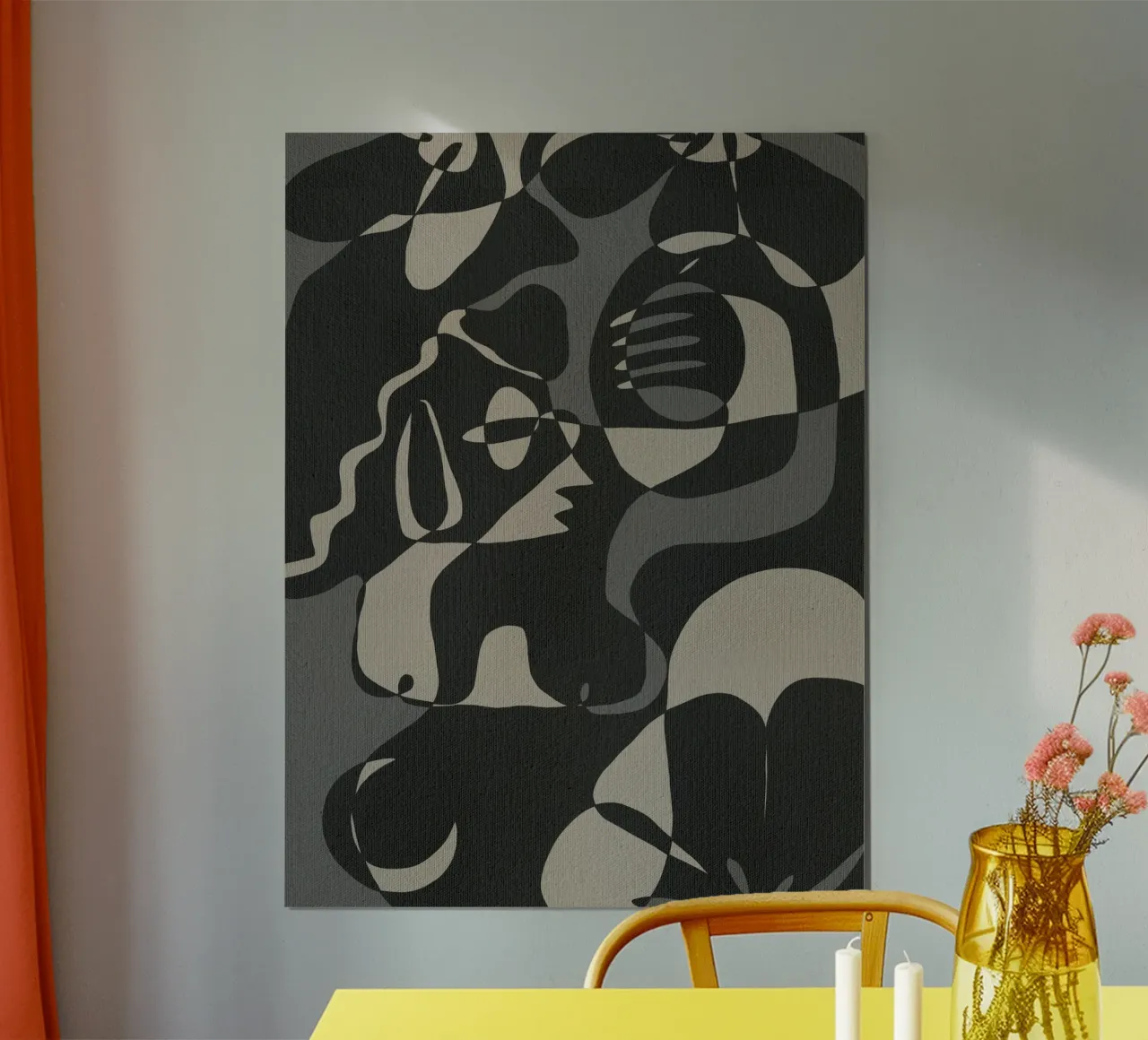 Subtle Ties 7 poster van Shatha Al Dafai