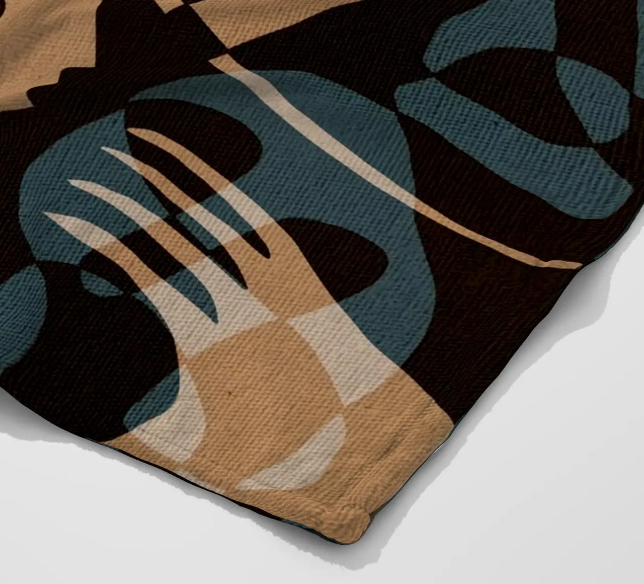Subtle Ties 6 coperta in pile da Shatha Al Dafai