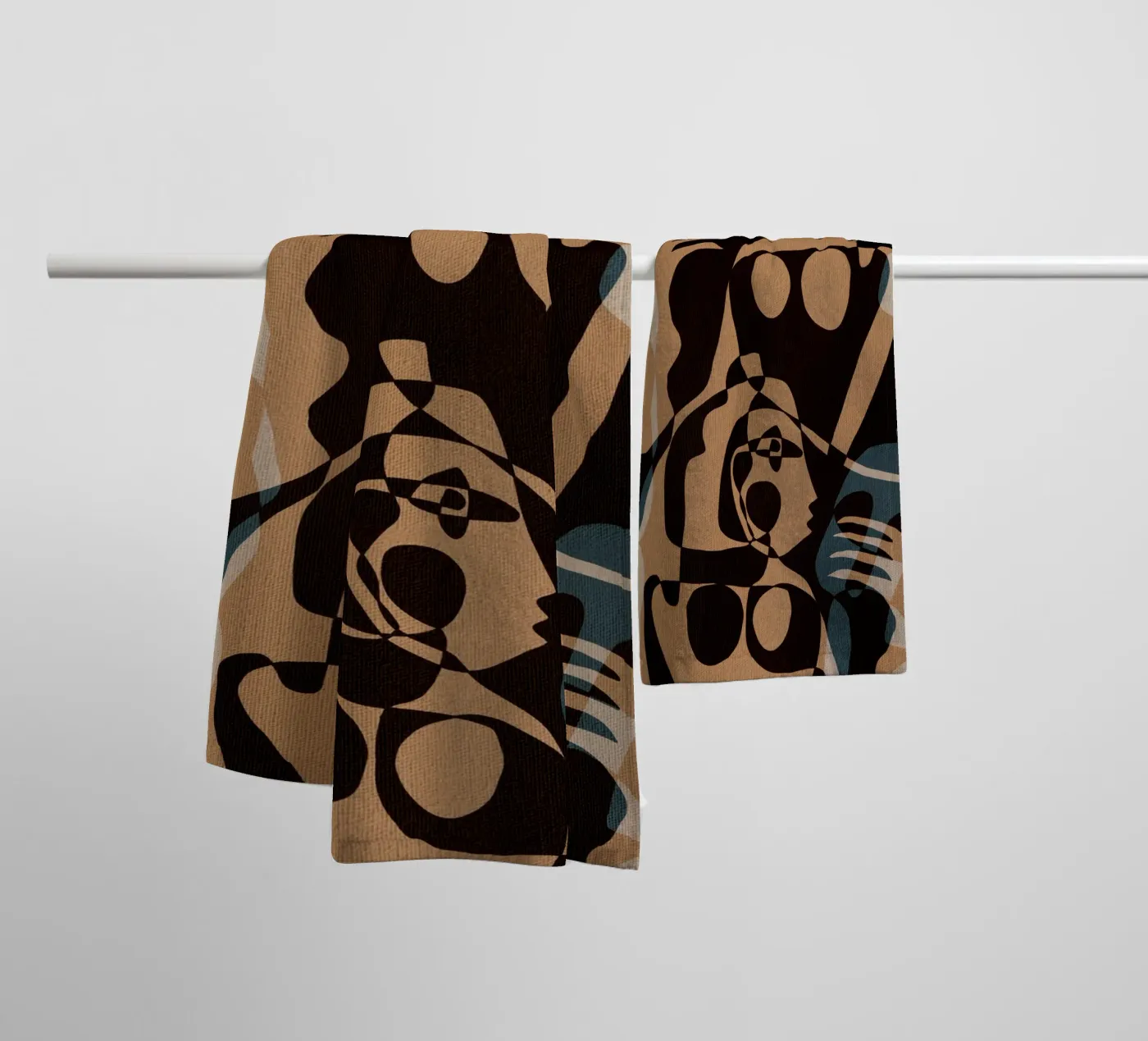 Subtle Ties 6 badhanddoek van Shatha Al Dafai