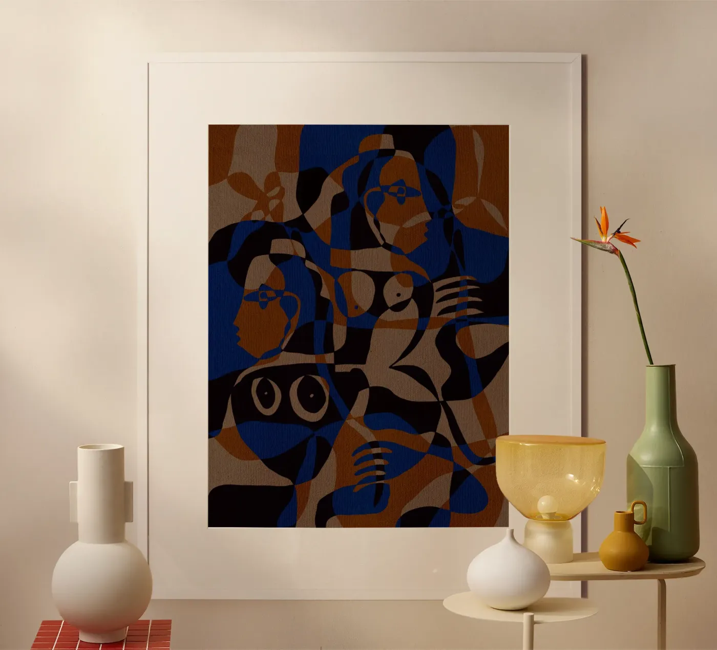 Subtle Ties 5 Poster von Shatha Al Dafai