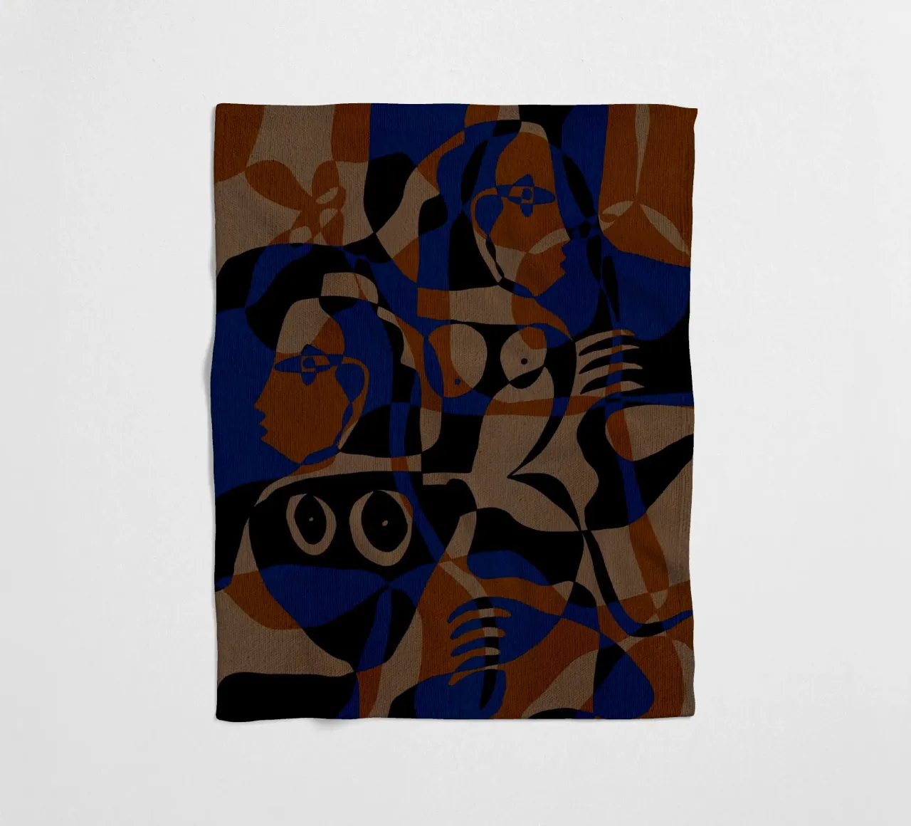 Subtle Ties 5 coperta in pile da Shatha Al Dafai