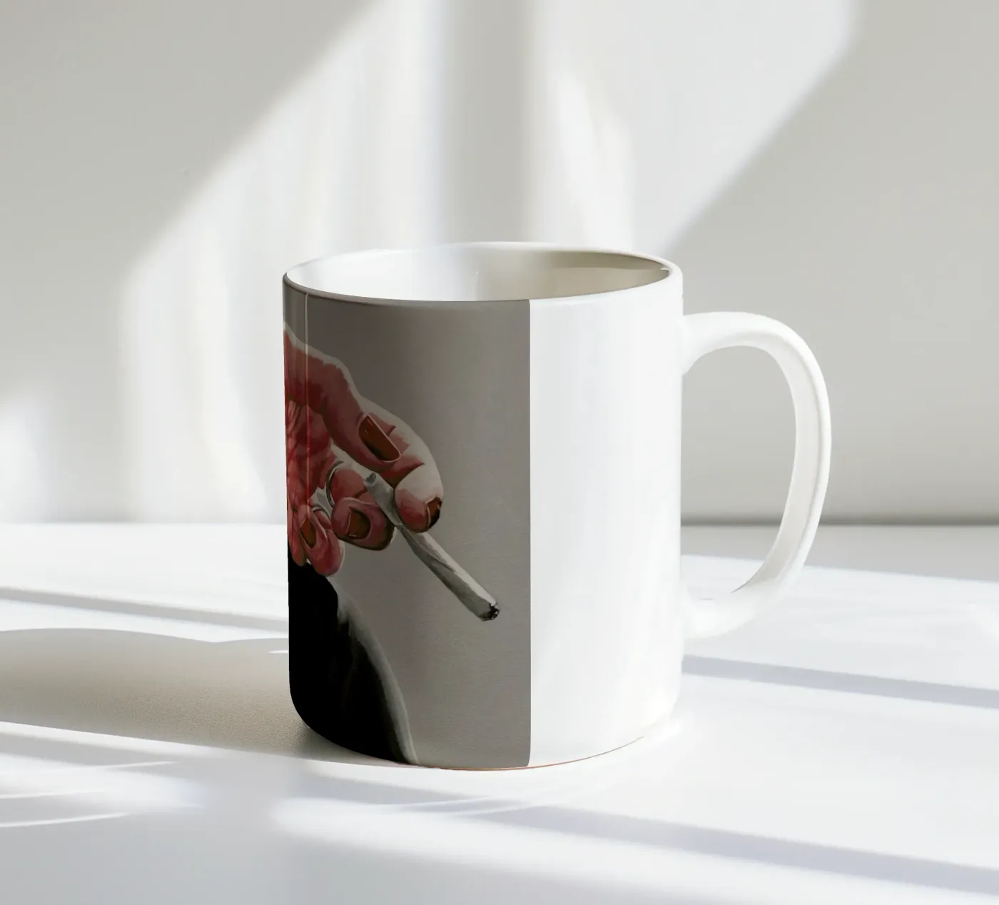Pause Clope ceramic mug by Jérôme Romain