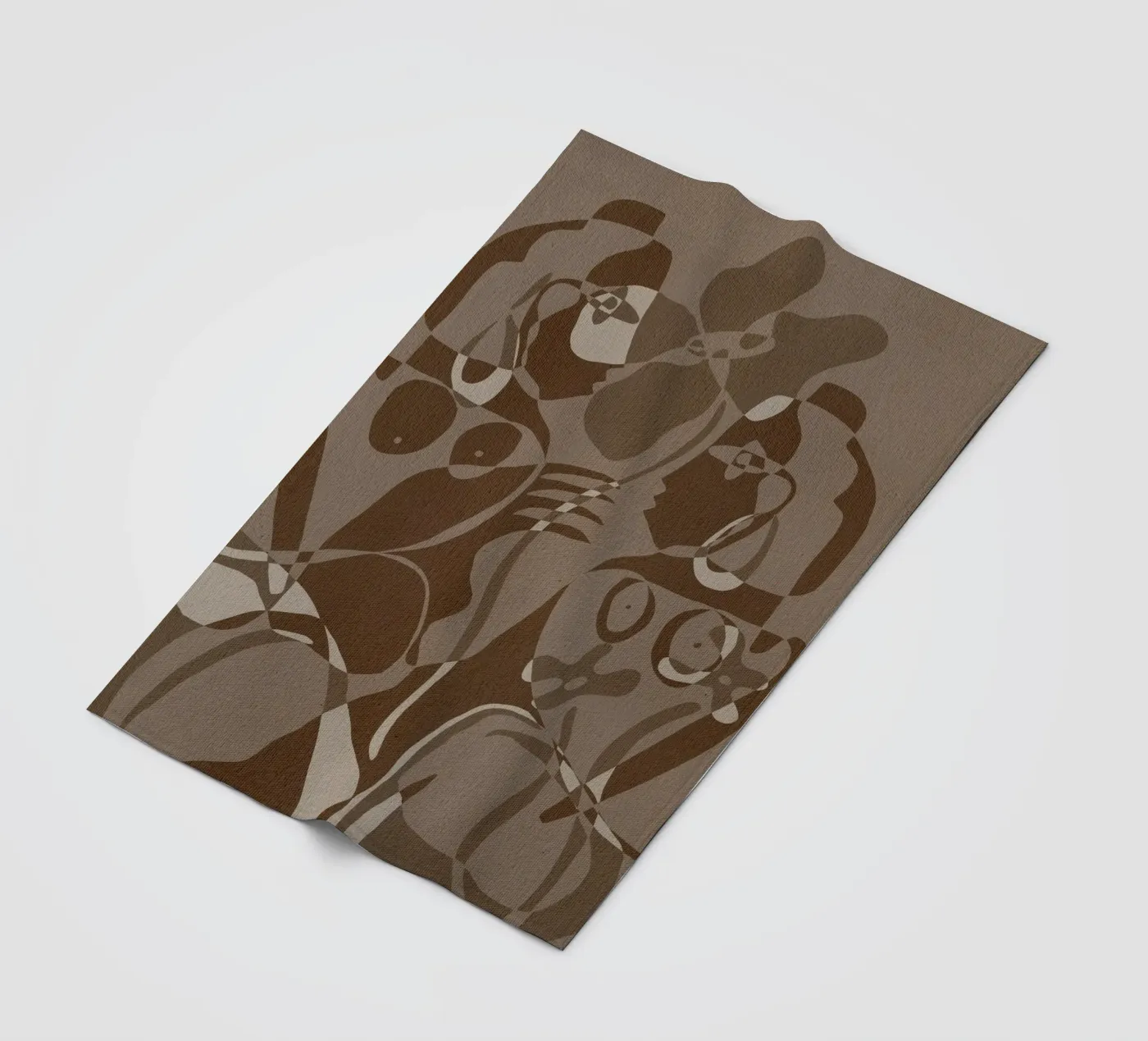 Subtle Ties 4 fleecedeken van Shatha Al Dafai