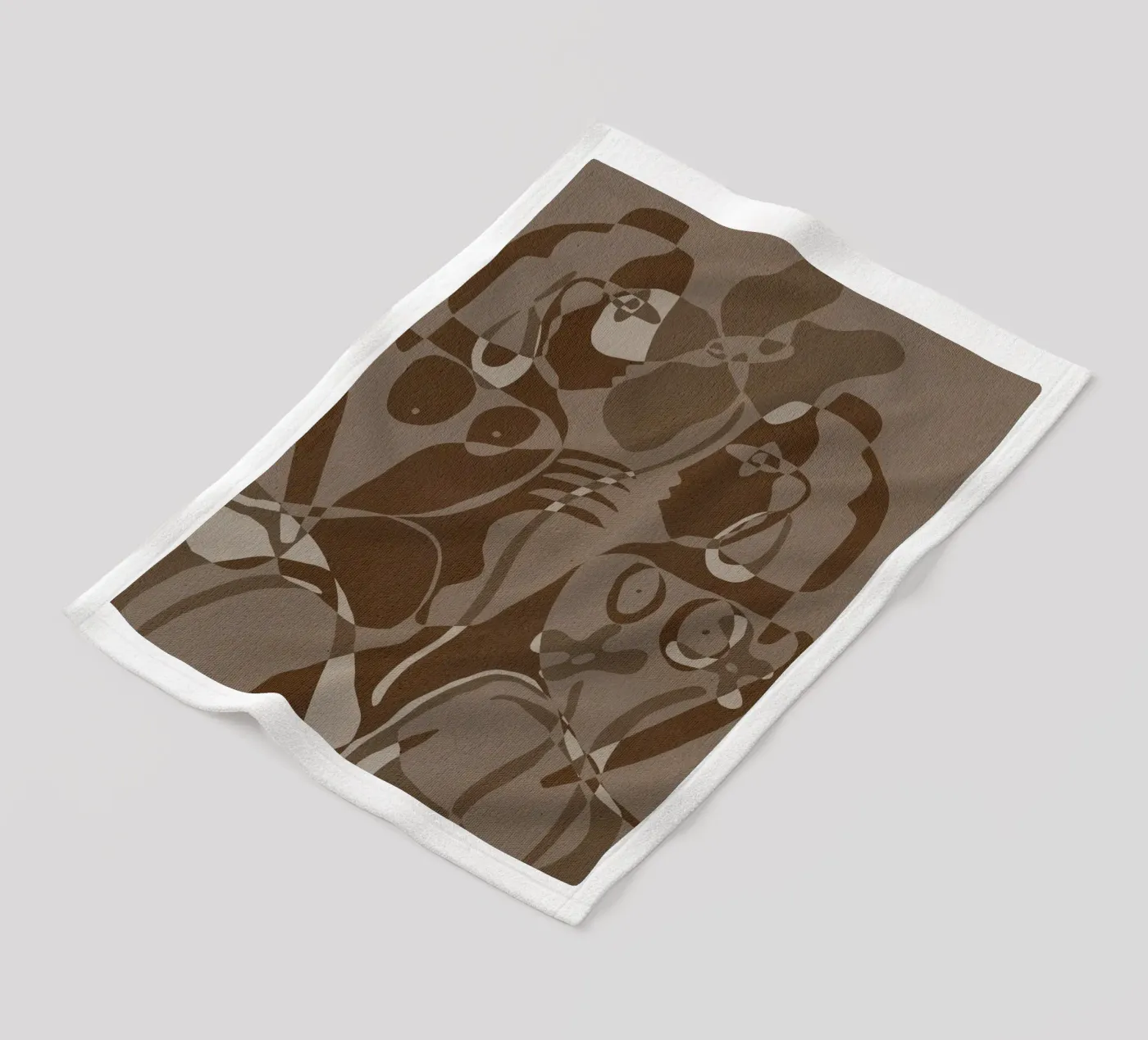 Subtle Ties 4 fleecedeken van Shatha Al Dafai