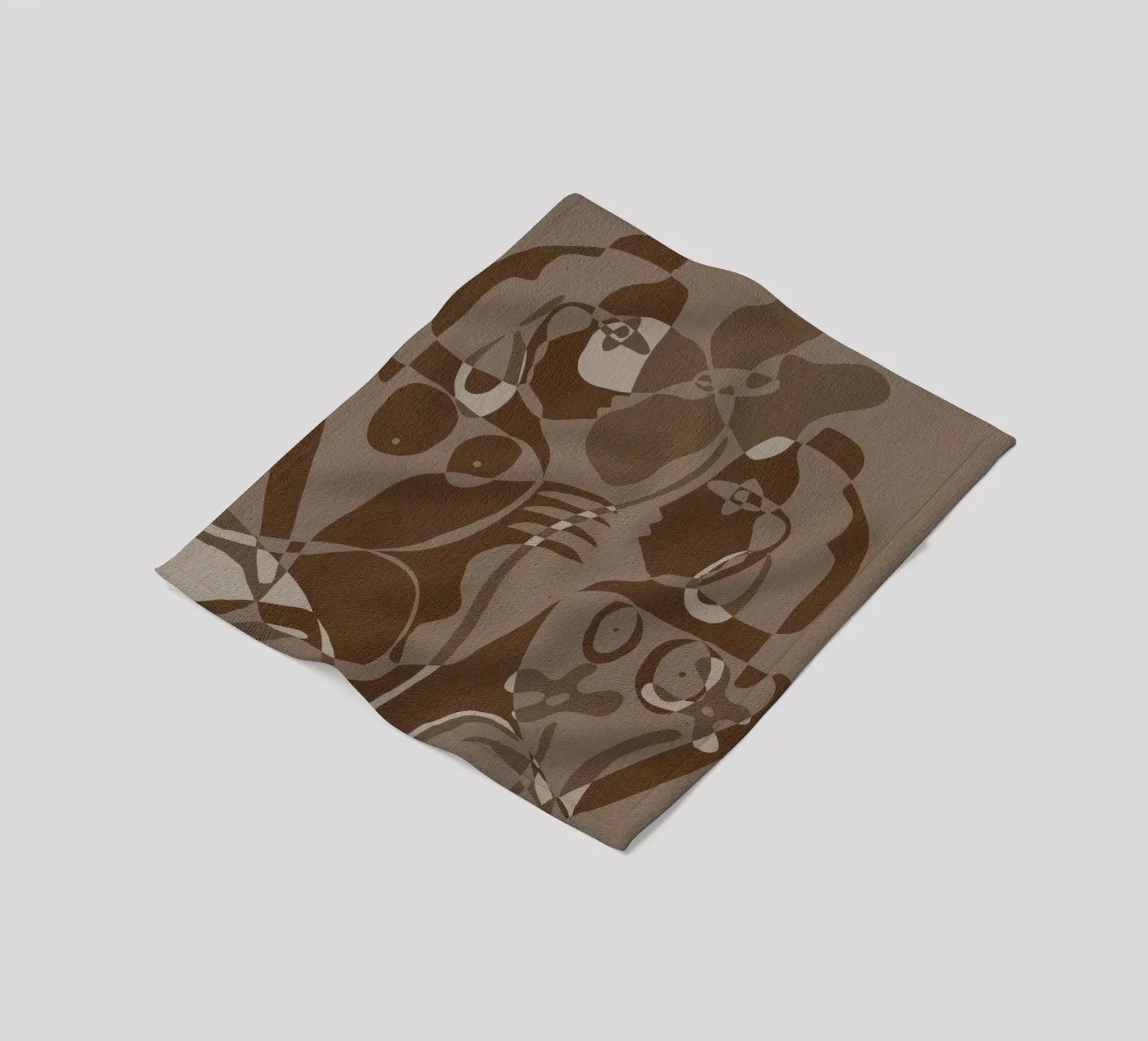 Subtle Ties 4 fleecedeken van Shatha Al Dafai