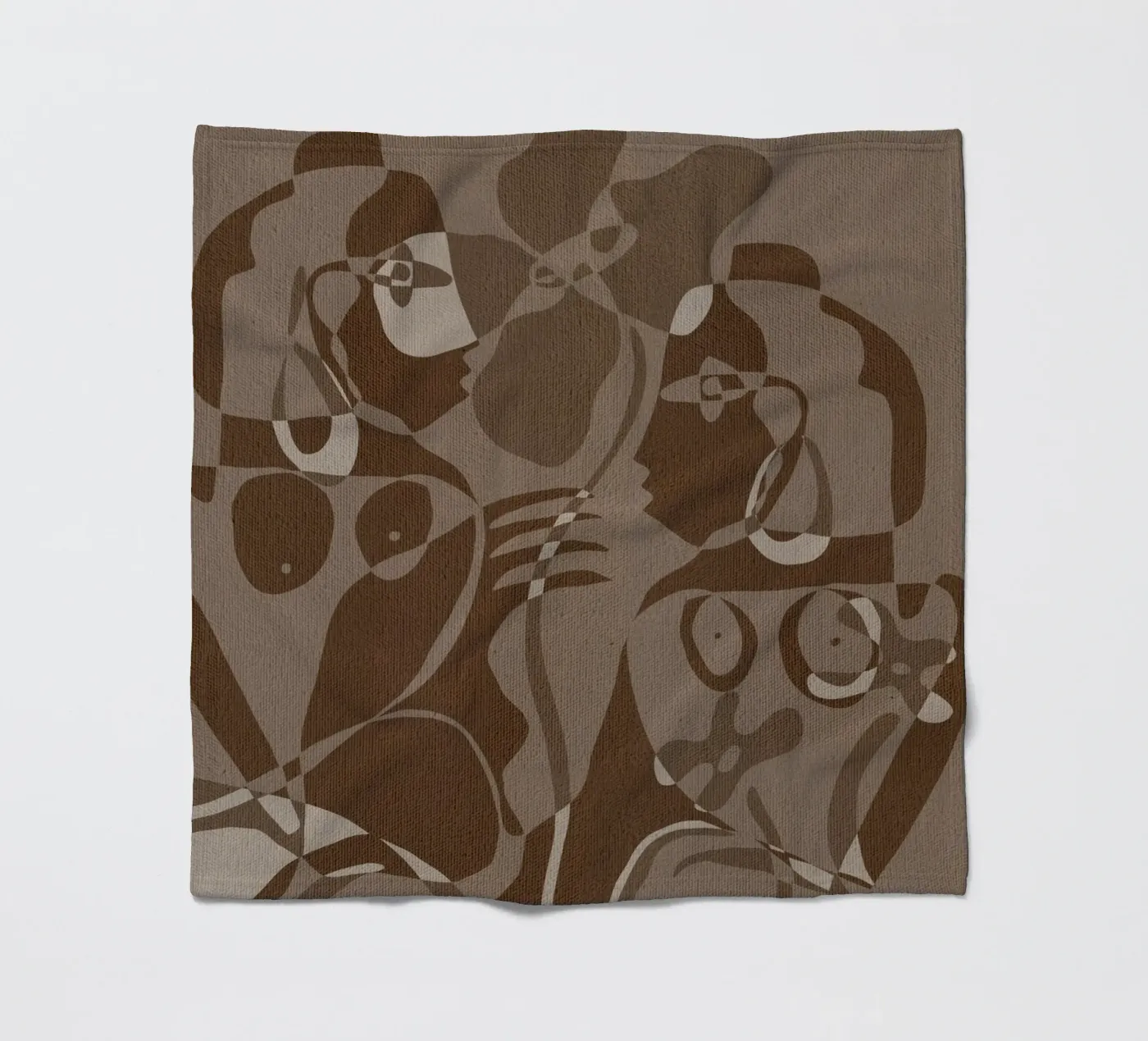 Subtle Ties 4 fleecedeken van Shatha Al Dafai