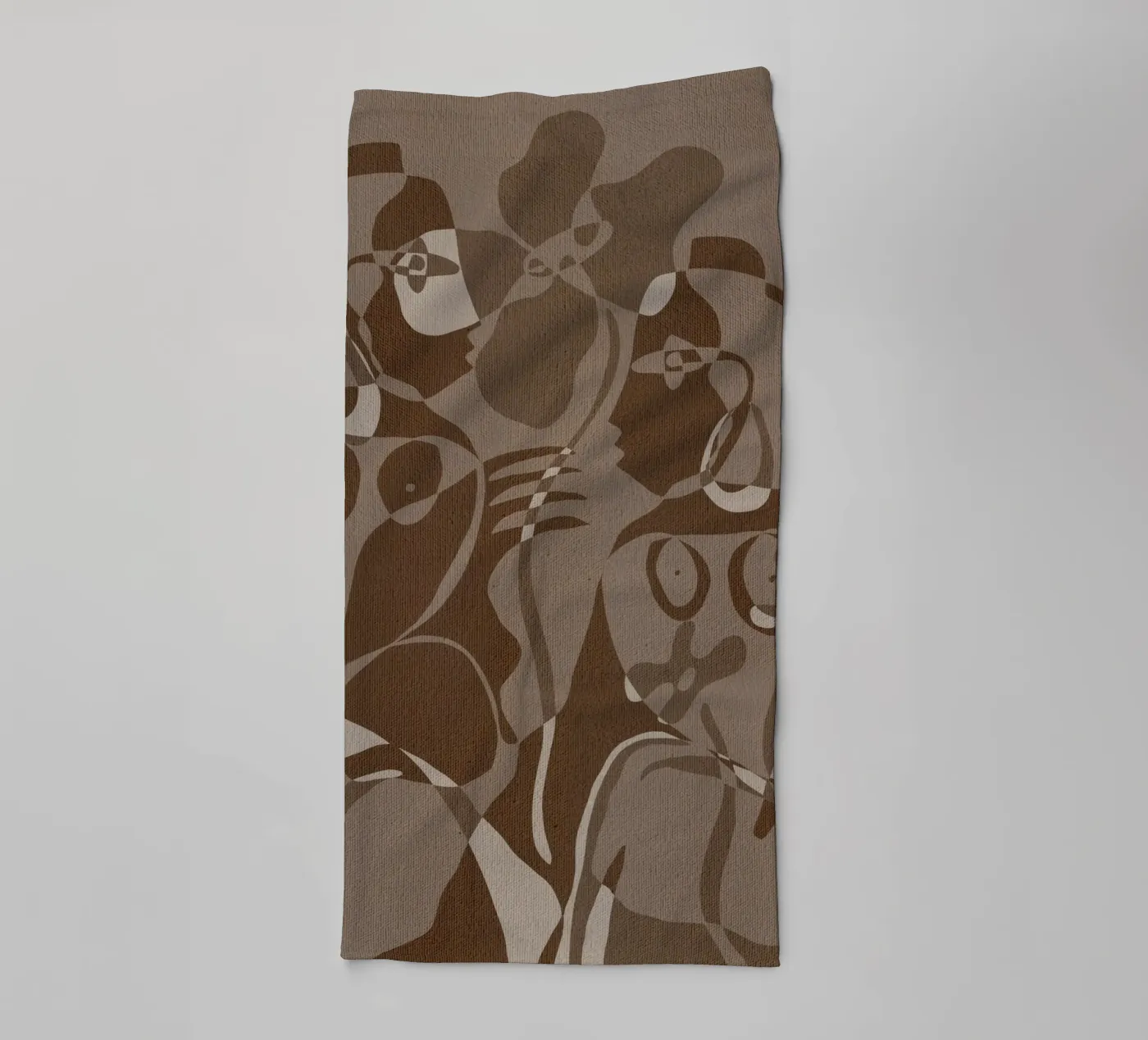 Subtle Ties 4 towel by Shatha Al Dafai