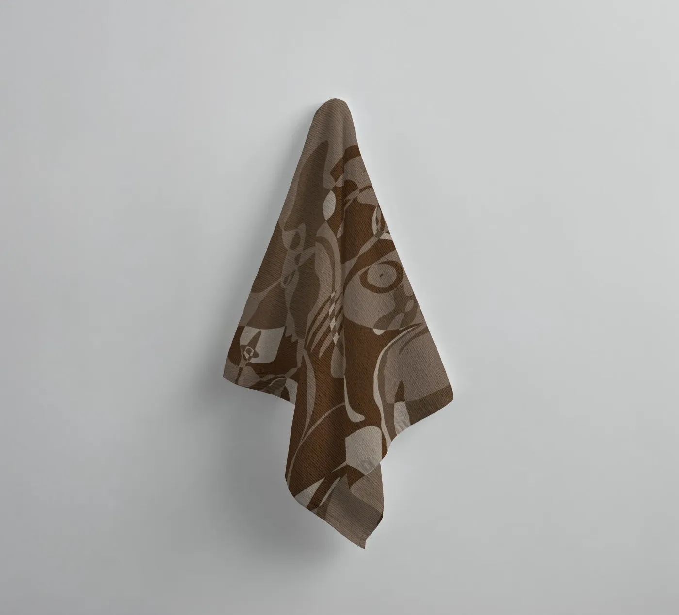 Subtle Ties 4 towel by Shatha Al Dafai