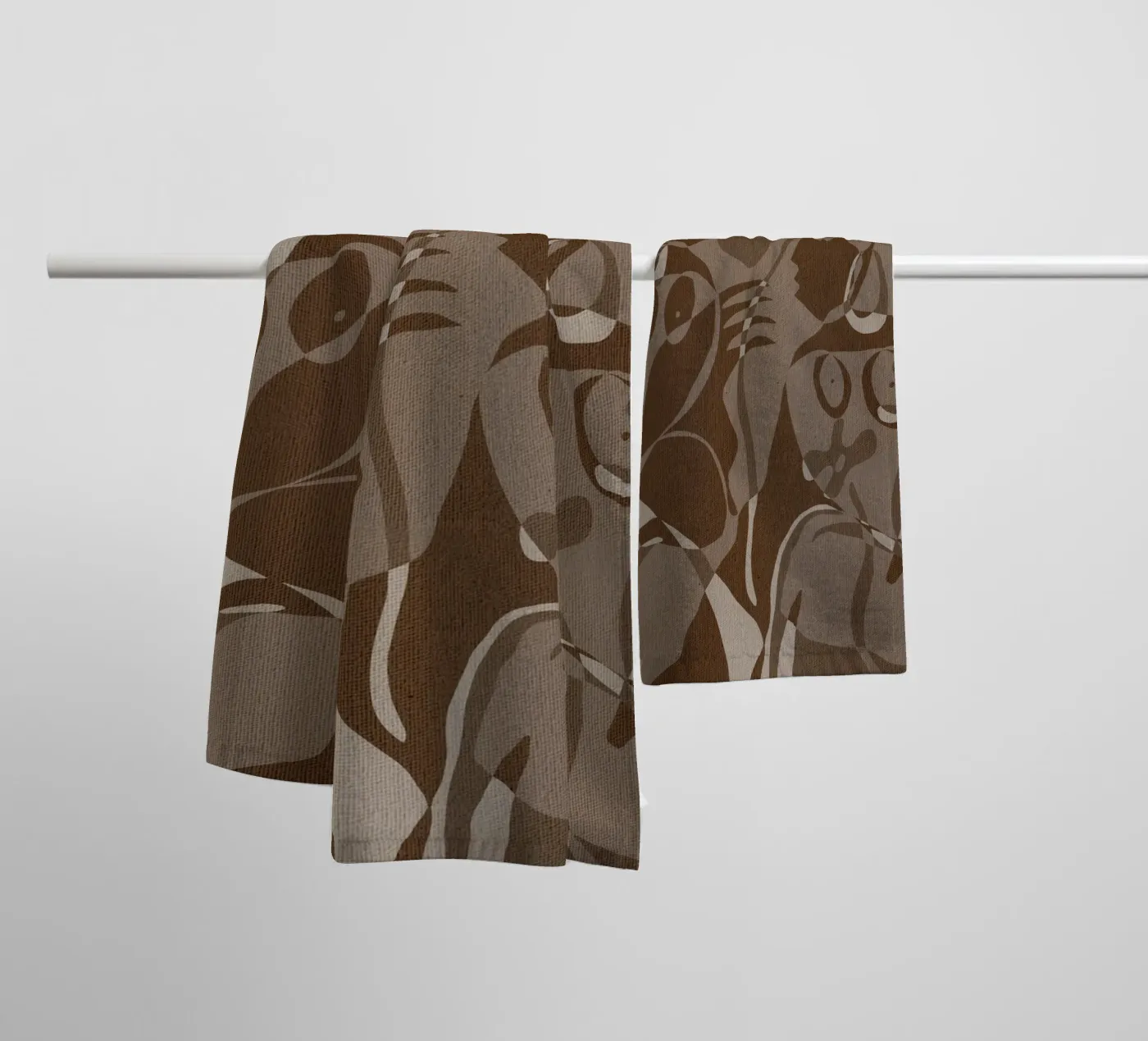 Subtle Ties 4 towel by Shatha Al Dafai