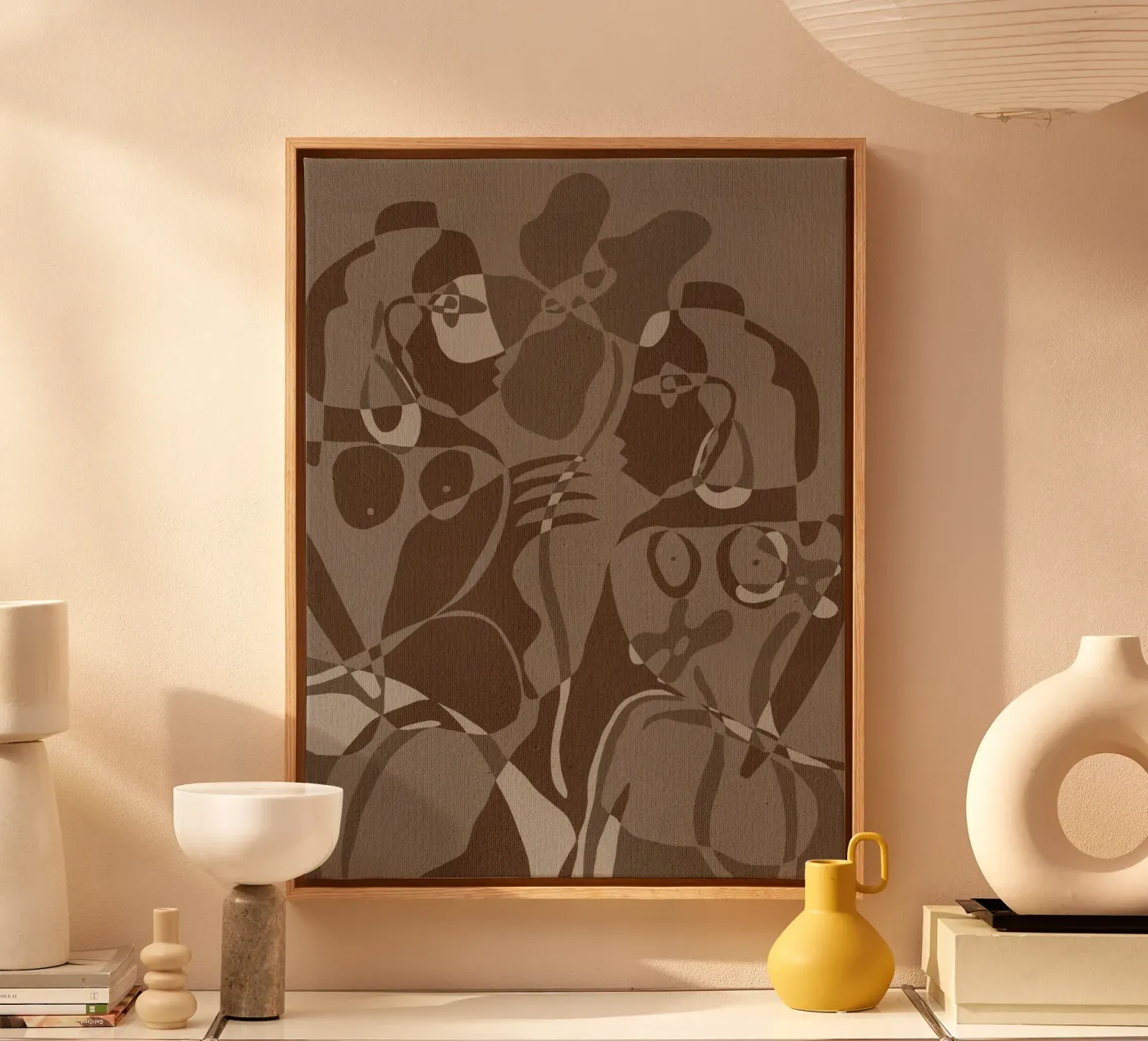 Subtle Ties 4 tela da Shatha Al Dafai