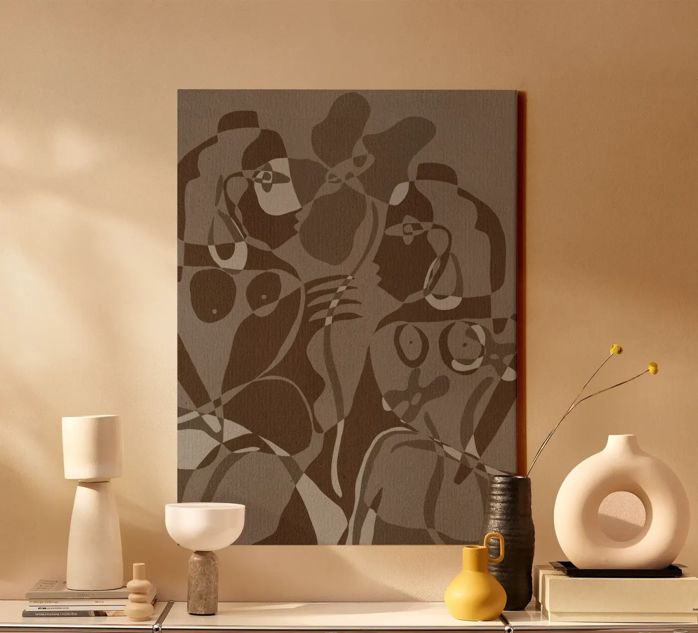 Subtle Ties 4 tela da Shatha Al Dafai