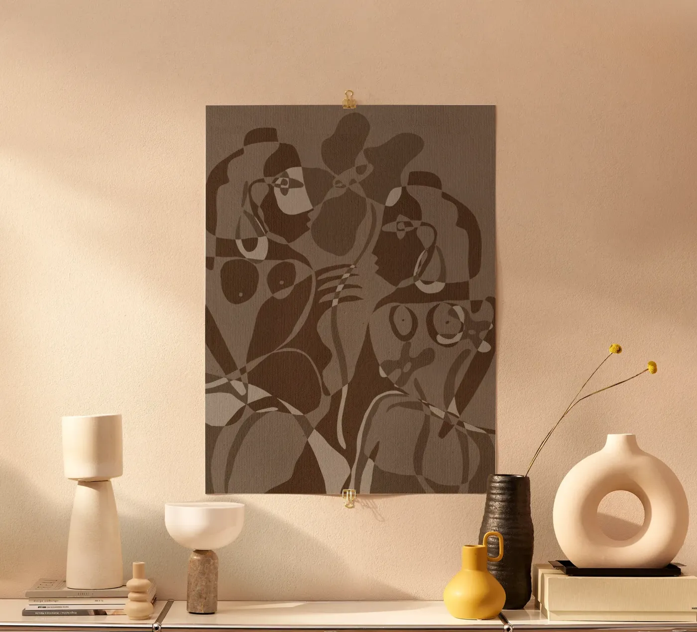 Subtle Ties 4 poster de Shatha Al Dafai