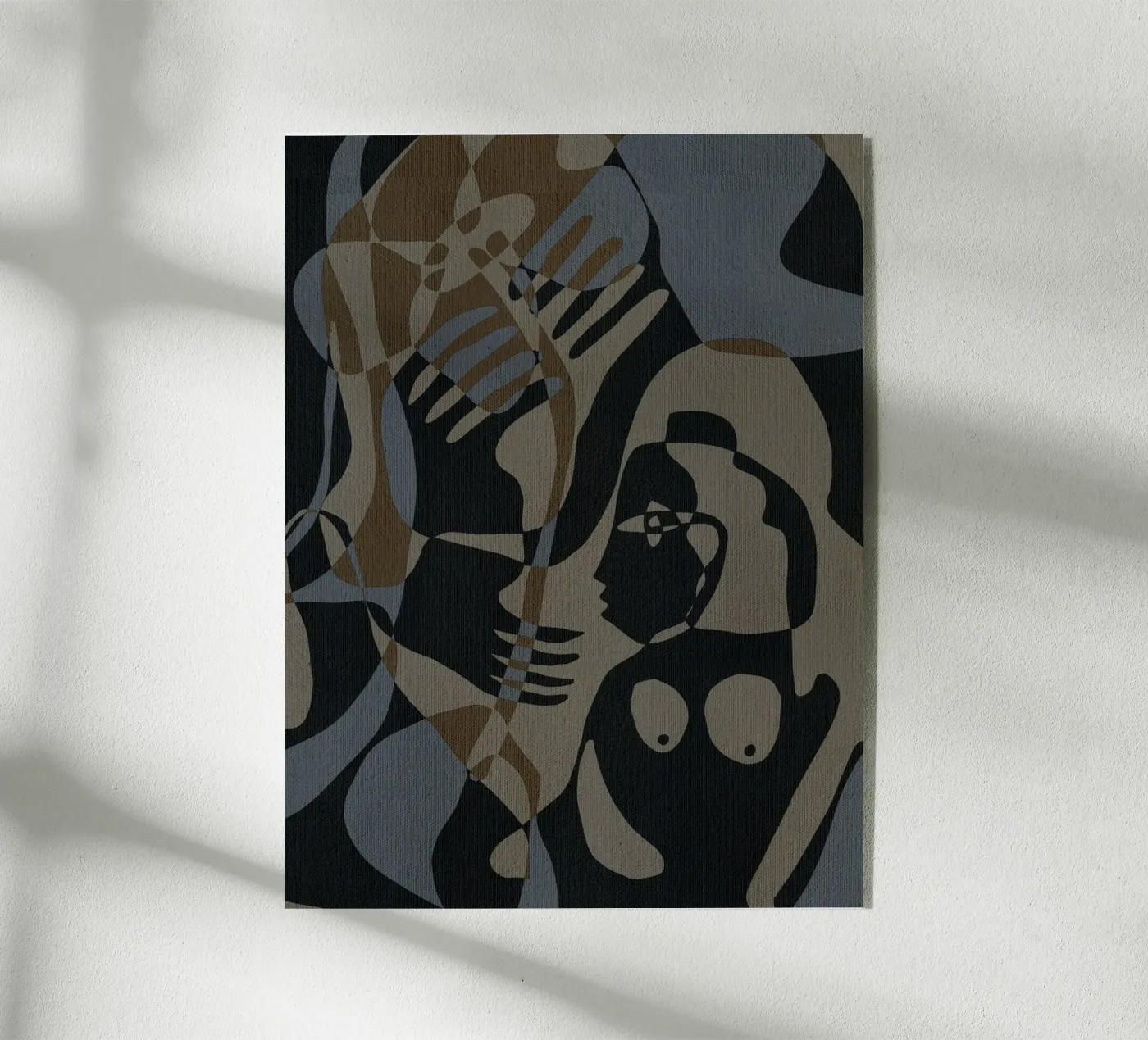 Subtle Ties 3 Acryl-Glas von Shatha Al Dafai