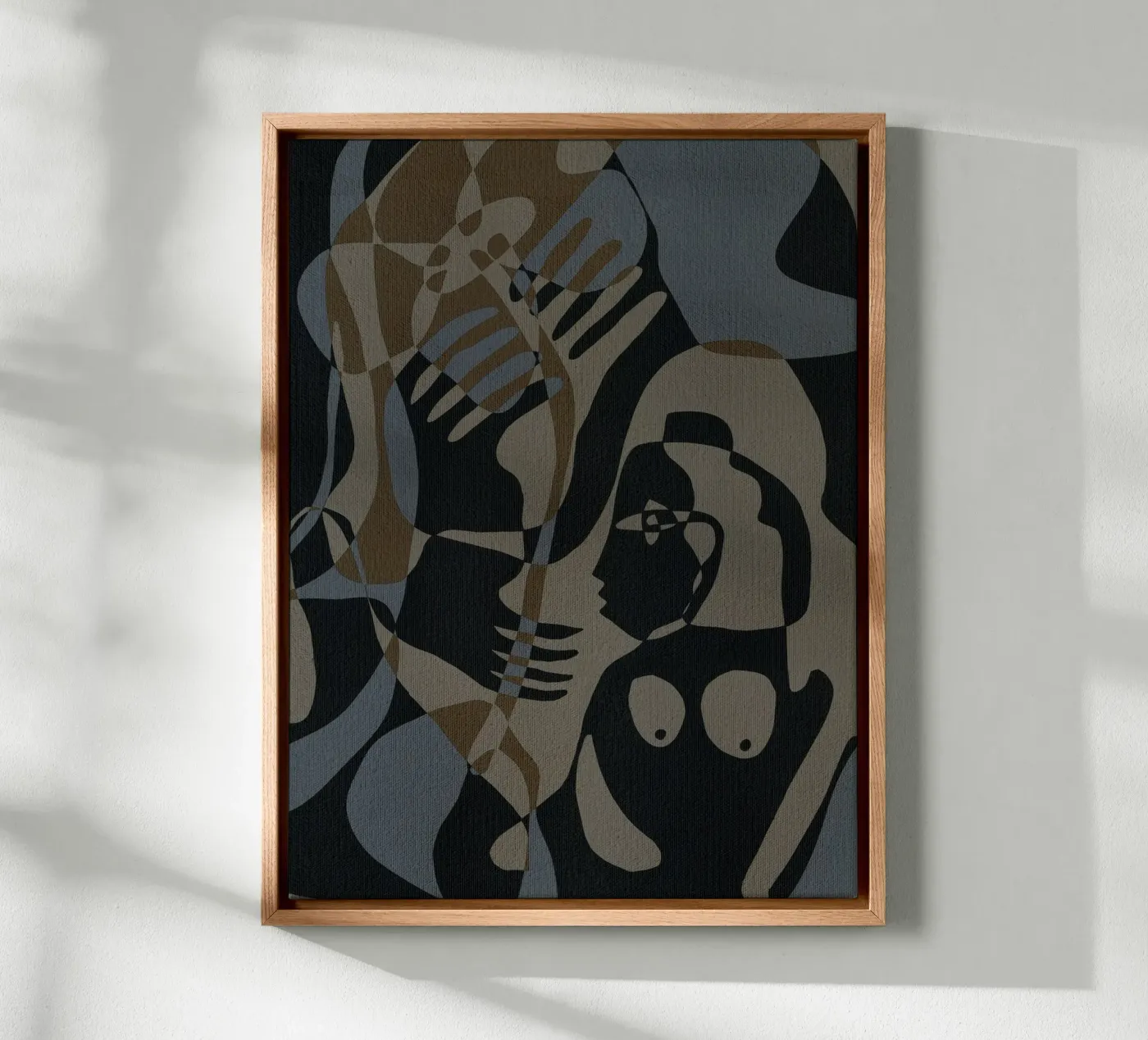 Subtle Ties 3 canvas van Shatha Al Dafai