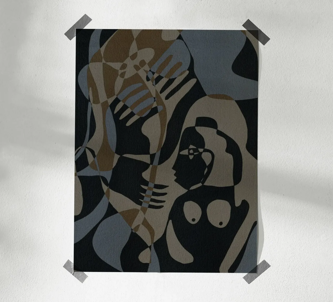 Subtle Ties 3 poster by Shatha Al Dafai