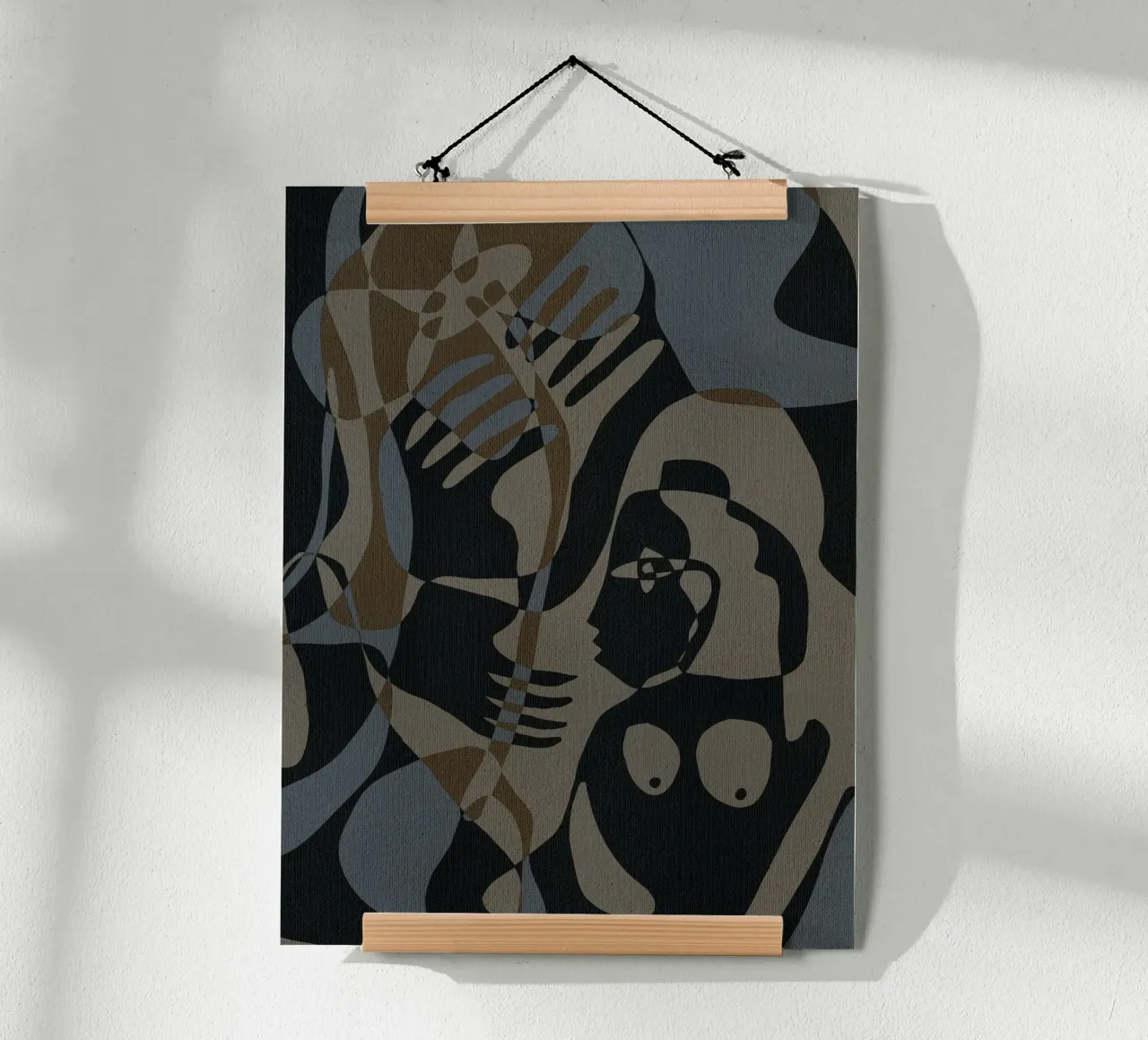 Subtle Ties 3 poster by Shatha Al Dafai