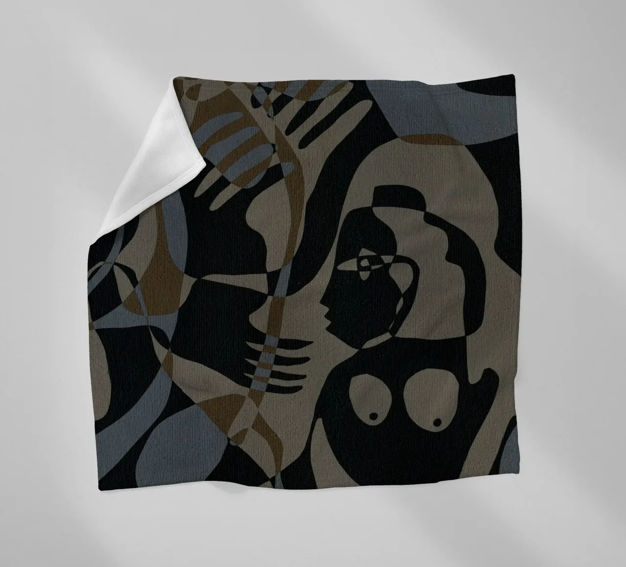 Subtle Ties 3 coperta in pile da Shatha Al Dafai
