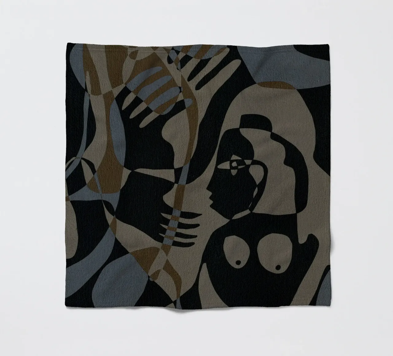 Subtle Ties 3 coperta in pile da Shatha Al Dafai