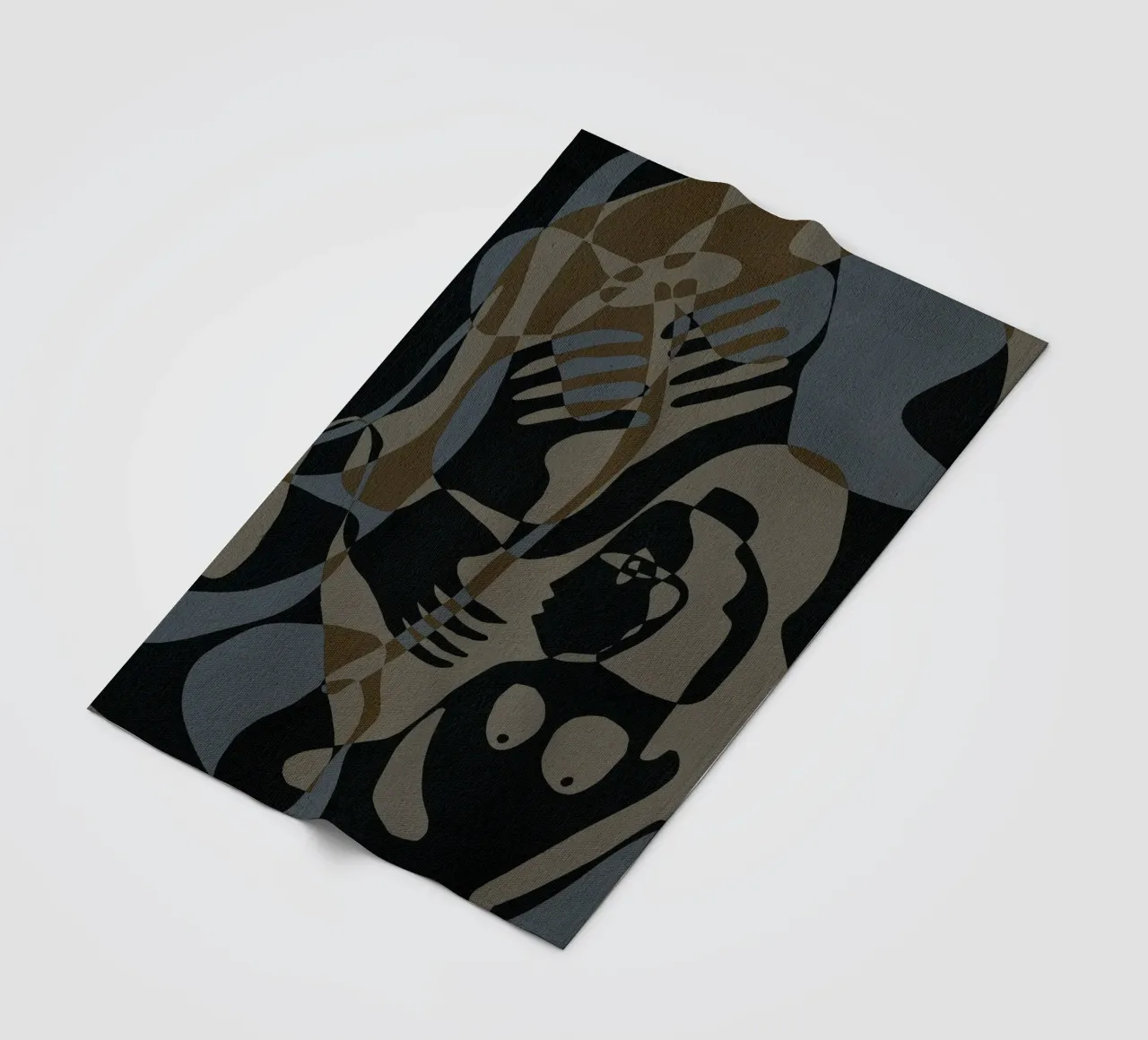 Subtle Ties 3 coperta in pile da Shatha Al Dafai