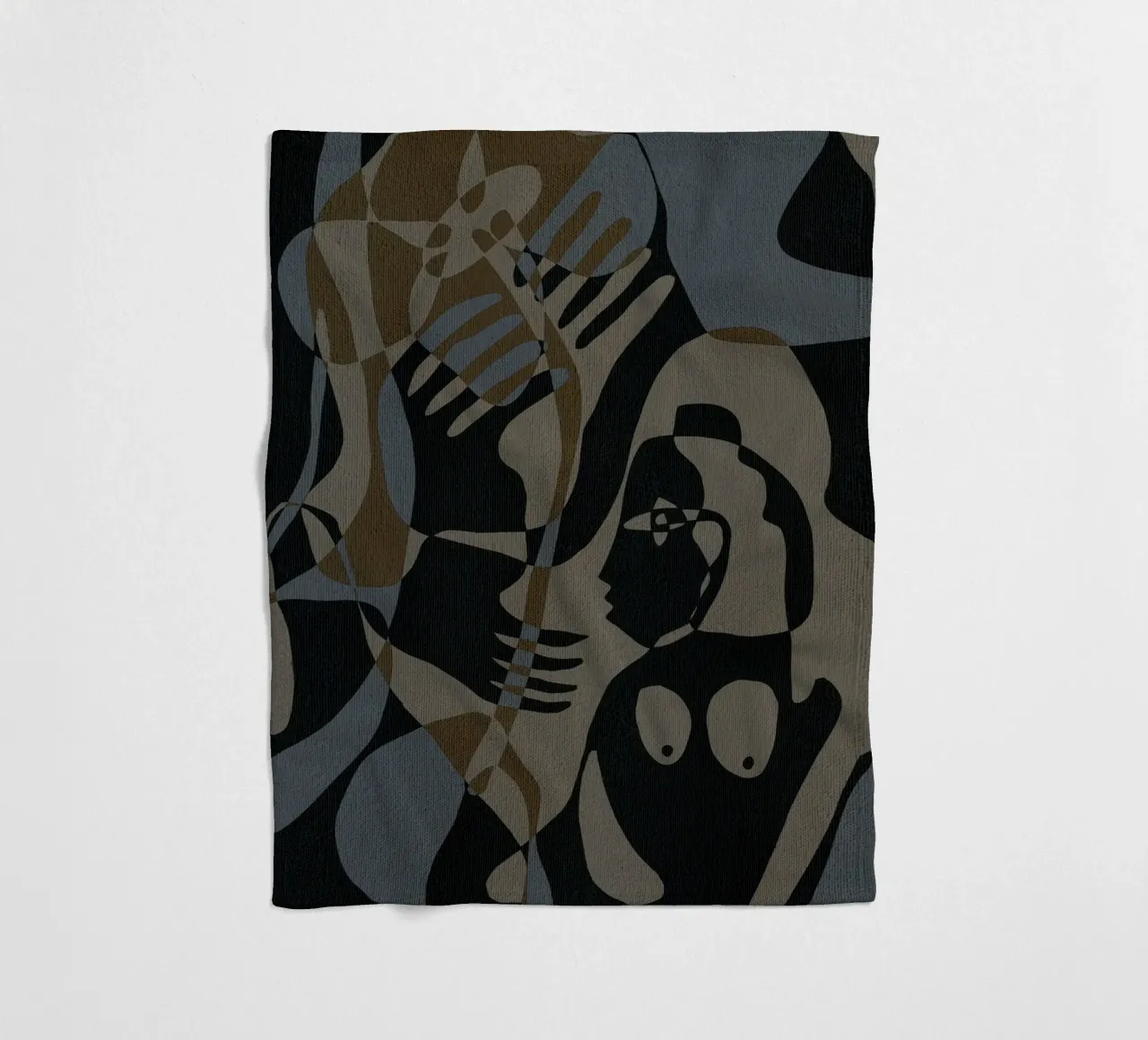 Subtle Ties 3 coperta in pile da Shatha Al Dafai