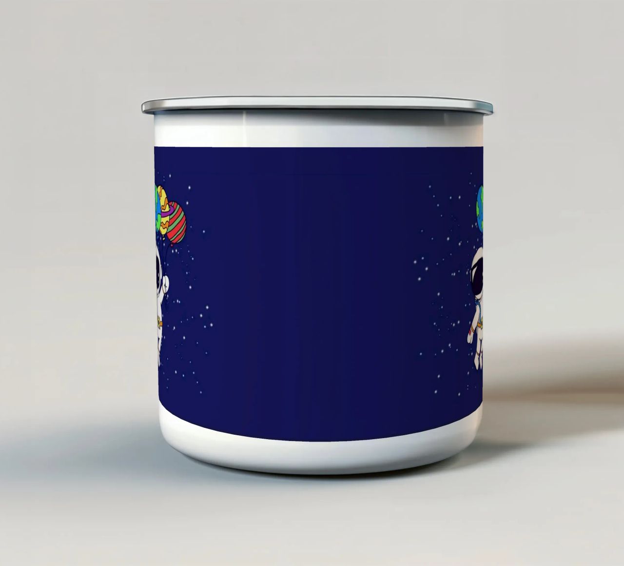 Andare nello spazio tazza in smalto da Loobs