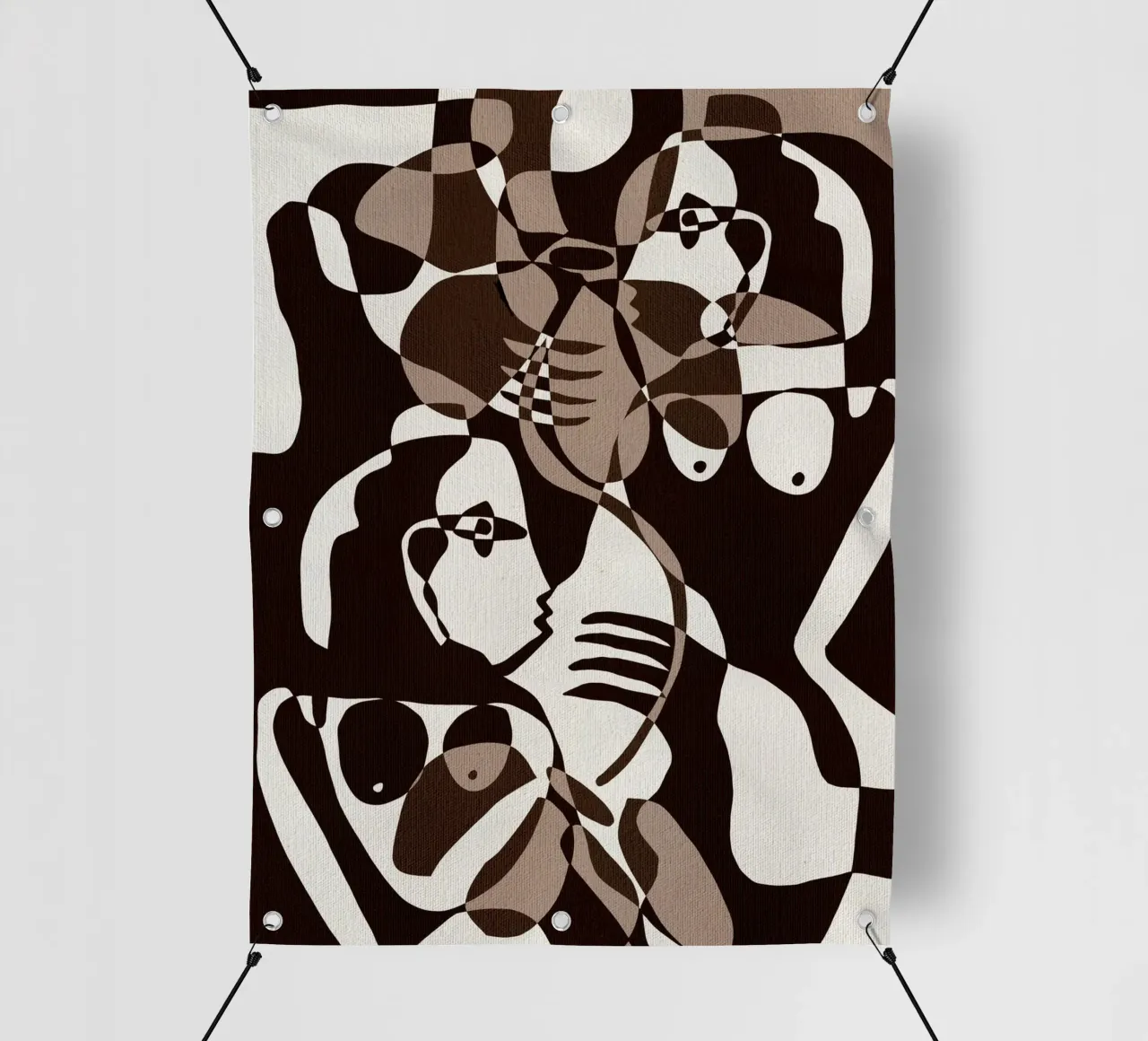 Subtle Ties 2 telo in pvc da Shatha Al Dafai